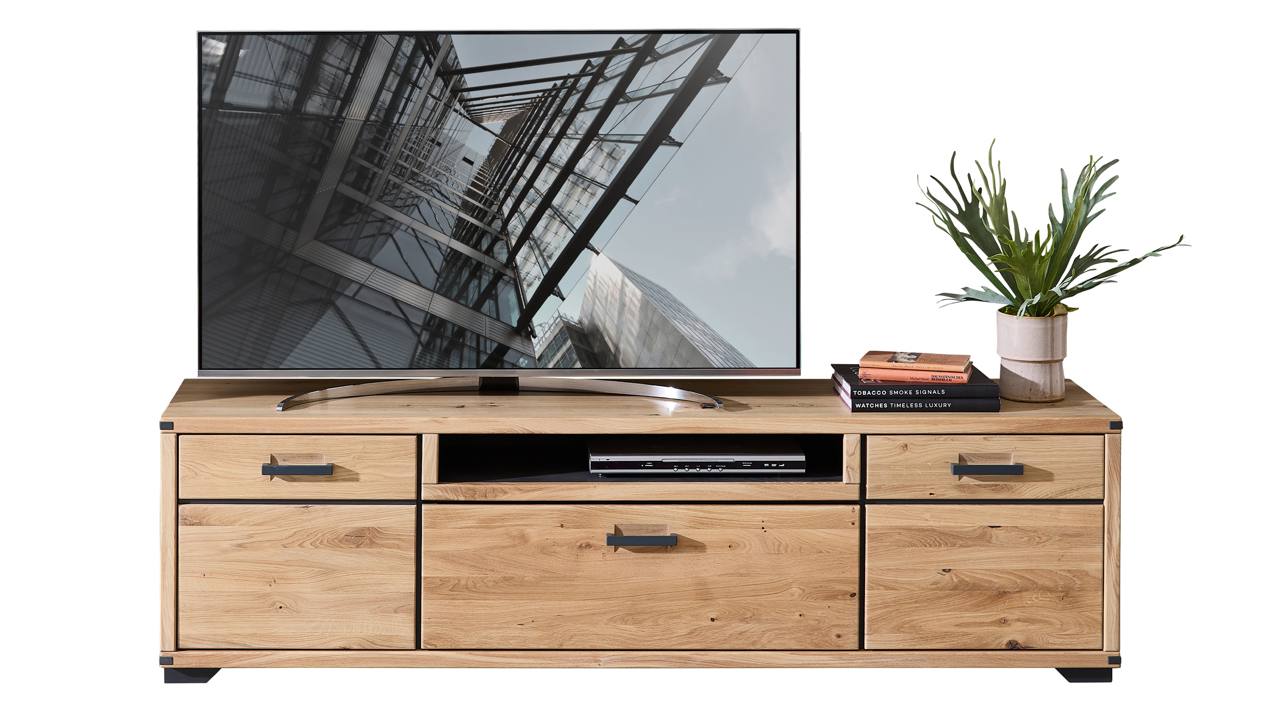 TV-Lowboard - Wildeiche - 190 cm - CATANIA