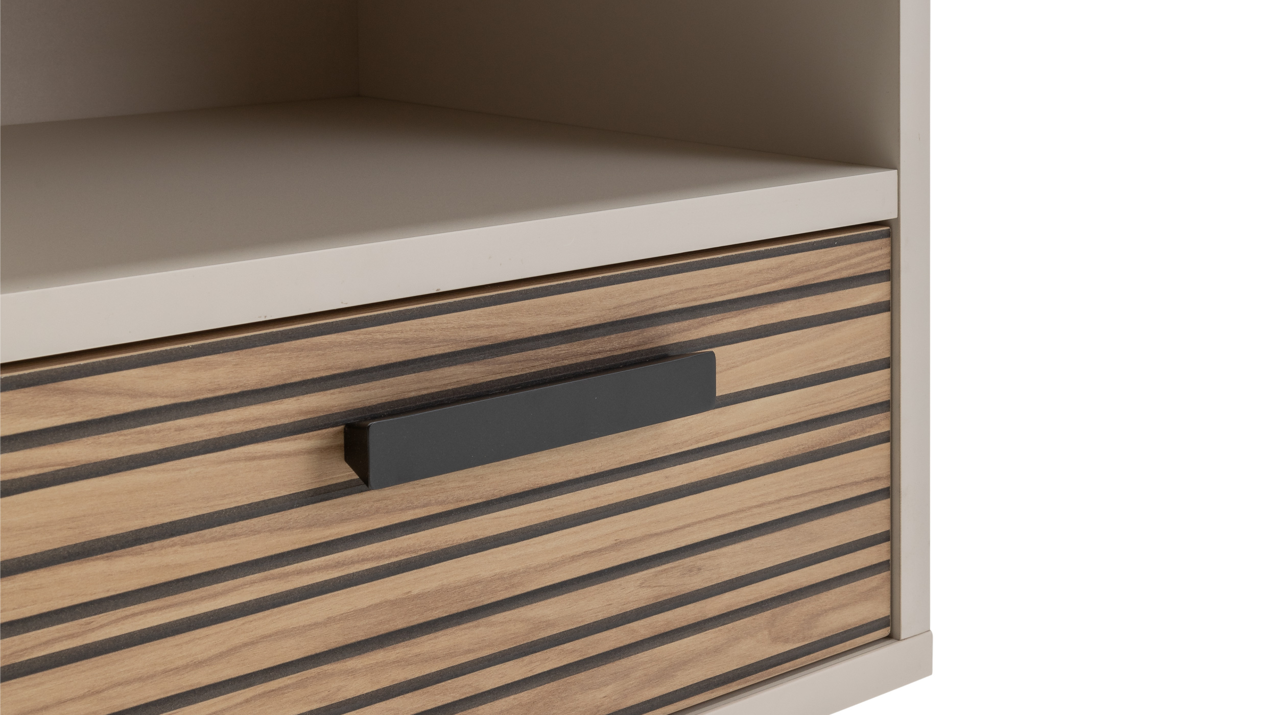 Nachttisch Eiche - beige - 50 x 55 cm - Nachtkommode - BRAVO