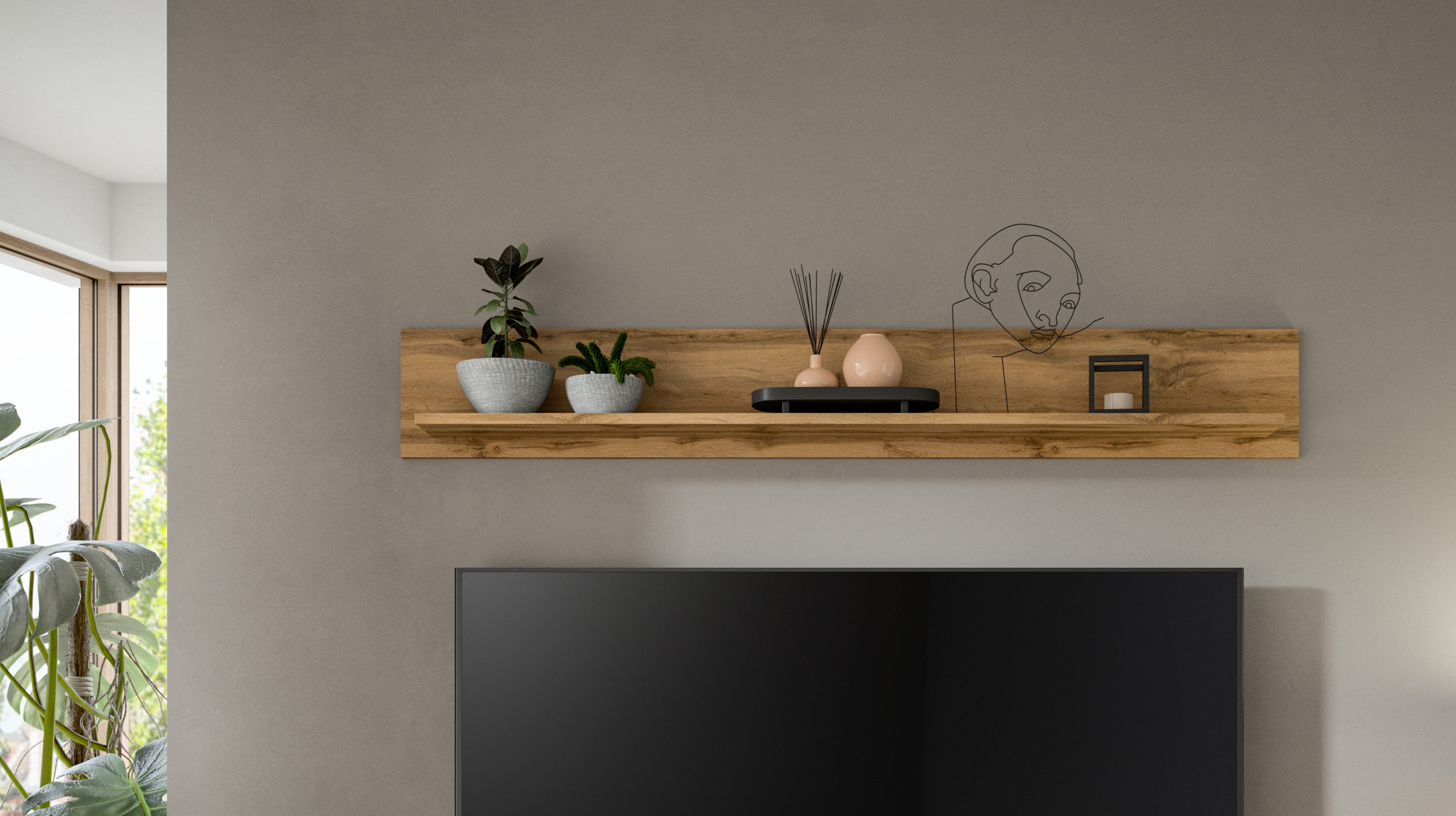 Wandboard Wotan Eiche 140 cm - JAM