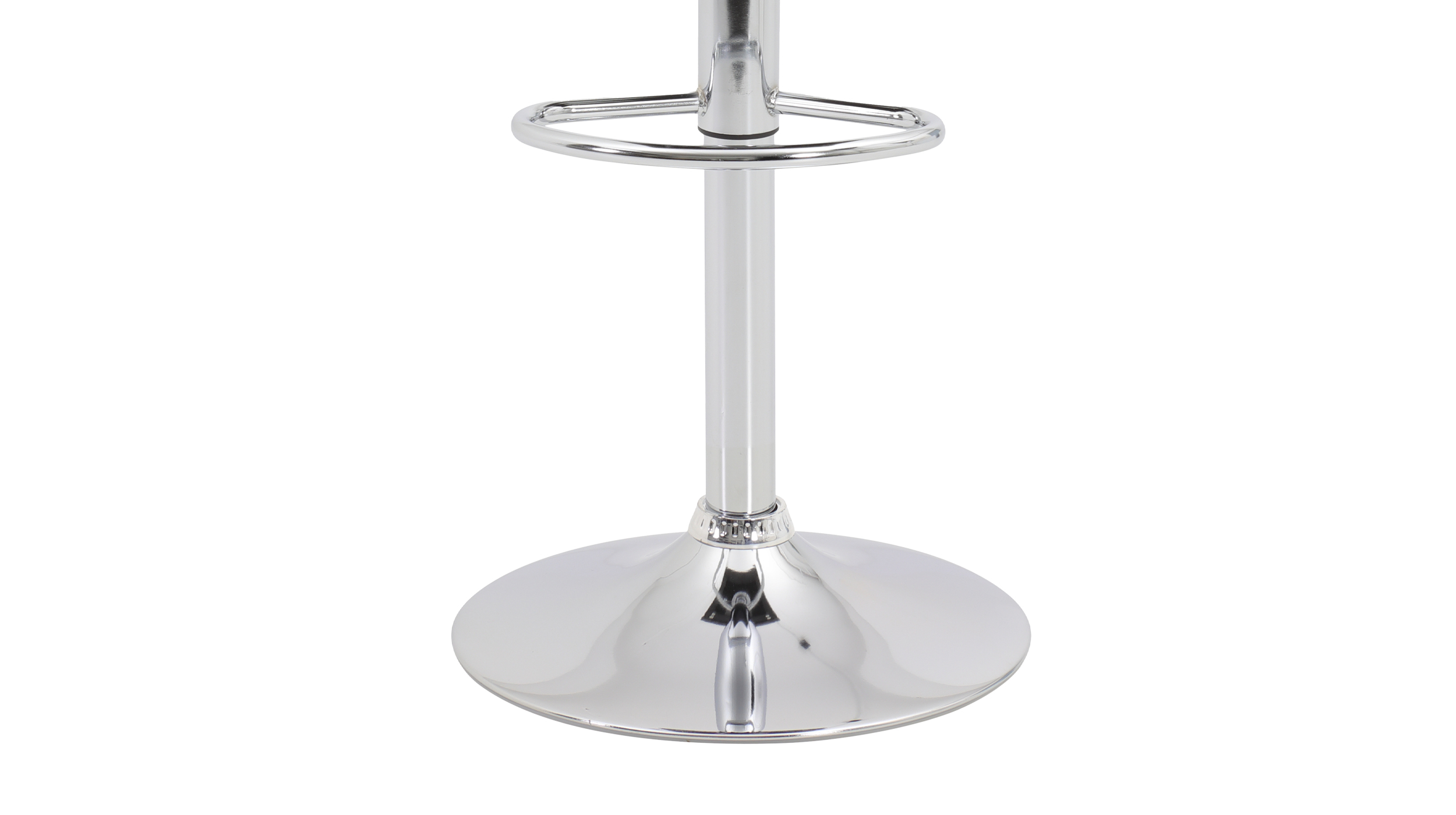 Barhocker Vintage anthrazit höhenverstellbar chromfarbig - MIRANDA