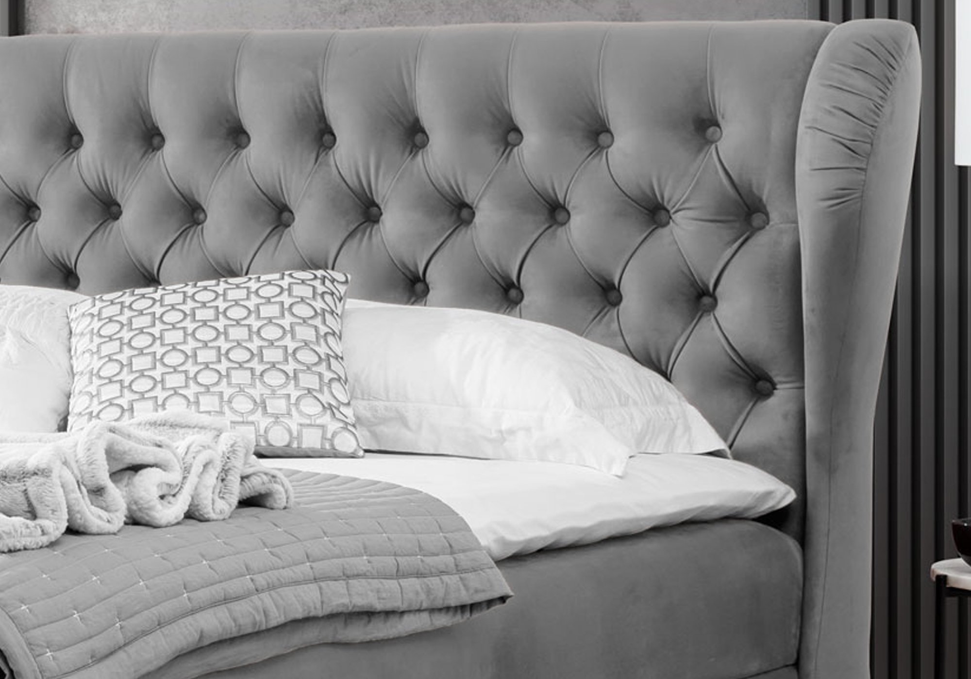 Boxbett 180 x 200 cm grau Bettkasten - JOKER Boxbett 180 x 200 cm grau Bettkasten - JOKER