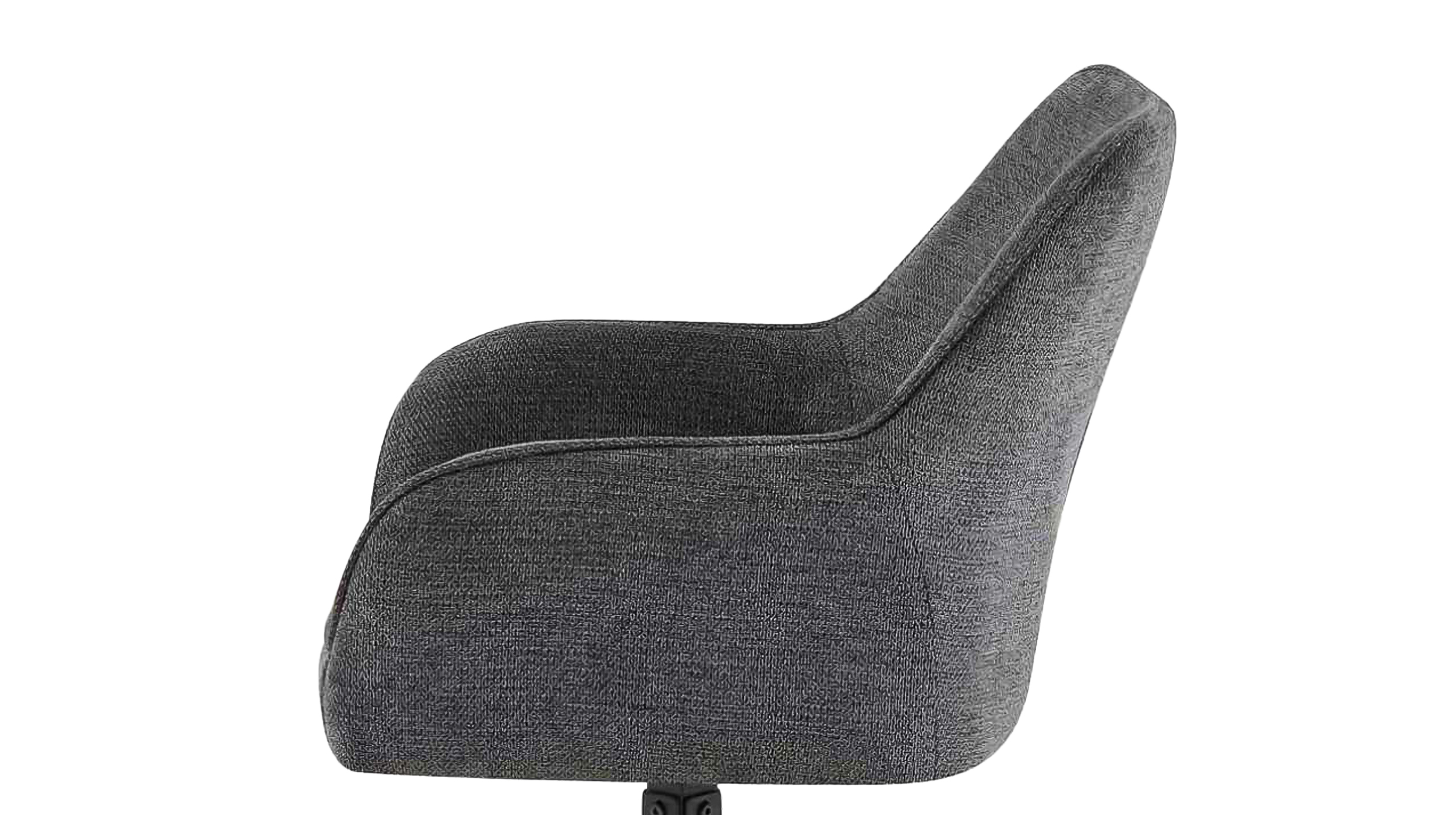 Armlehnstuhl anthrazit Webstoff  Drehstuhl Taschenfederkern - JETTE