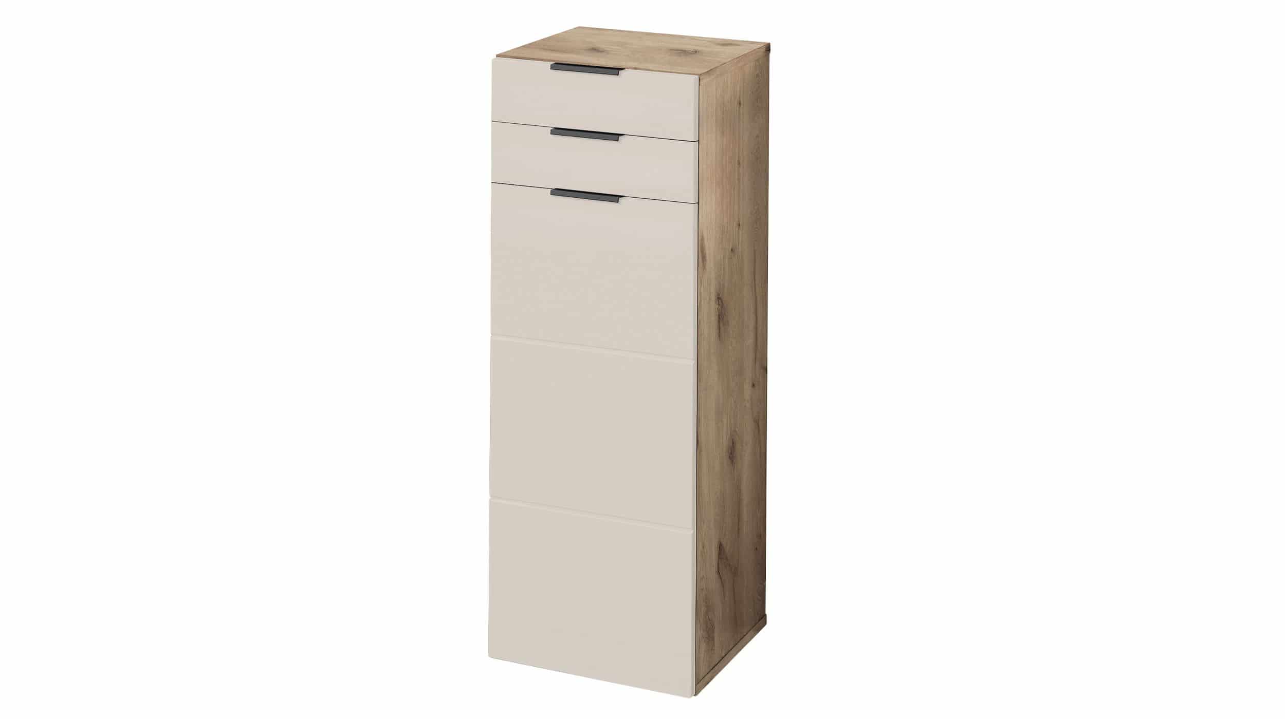 Bad Unterschrank Viking Eiche - beige 34 cm - 1 Tür - KRETA