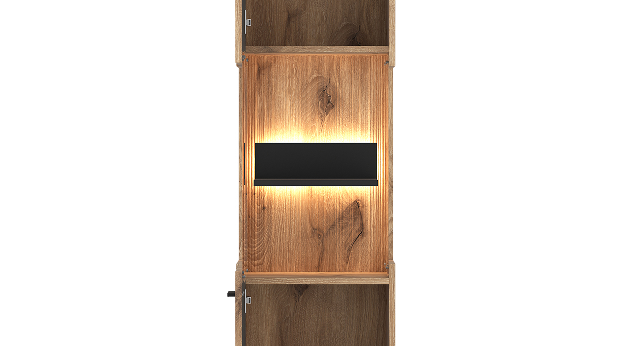 Vitrine mit Beleuchtung Viking Eiche Breite 40 cm - PARDOO
