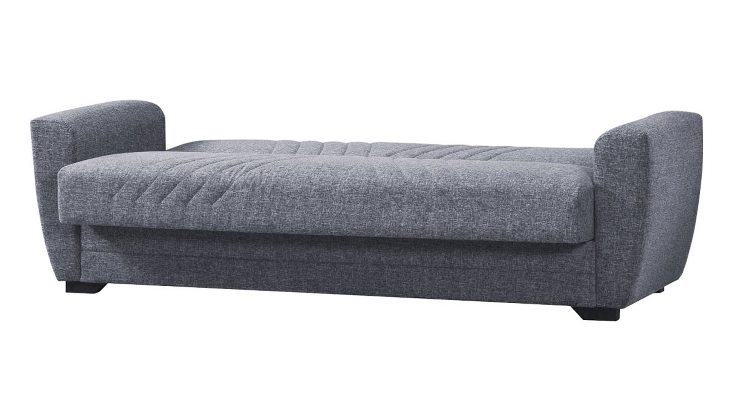 Einzelsofa 3-Sitzer grau 231 cm Schlaffunktion - ACUN