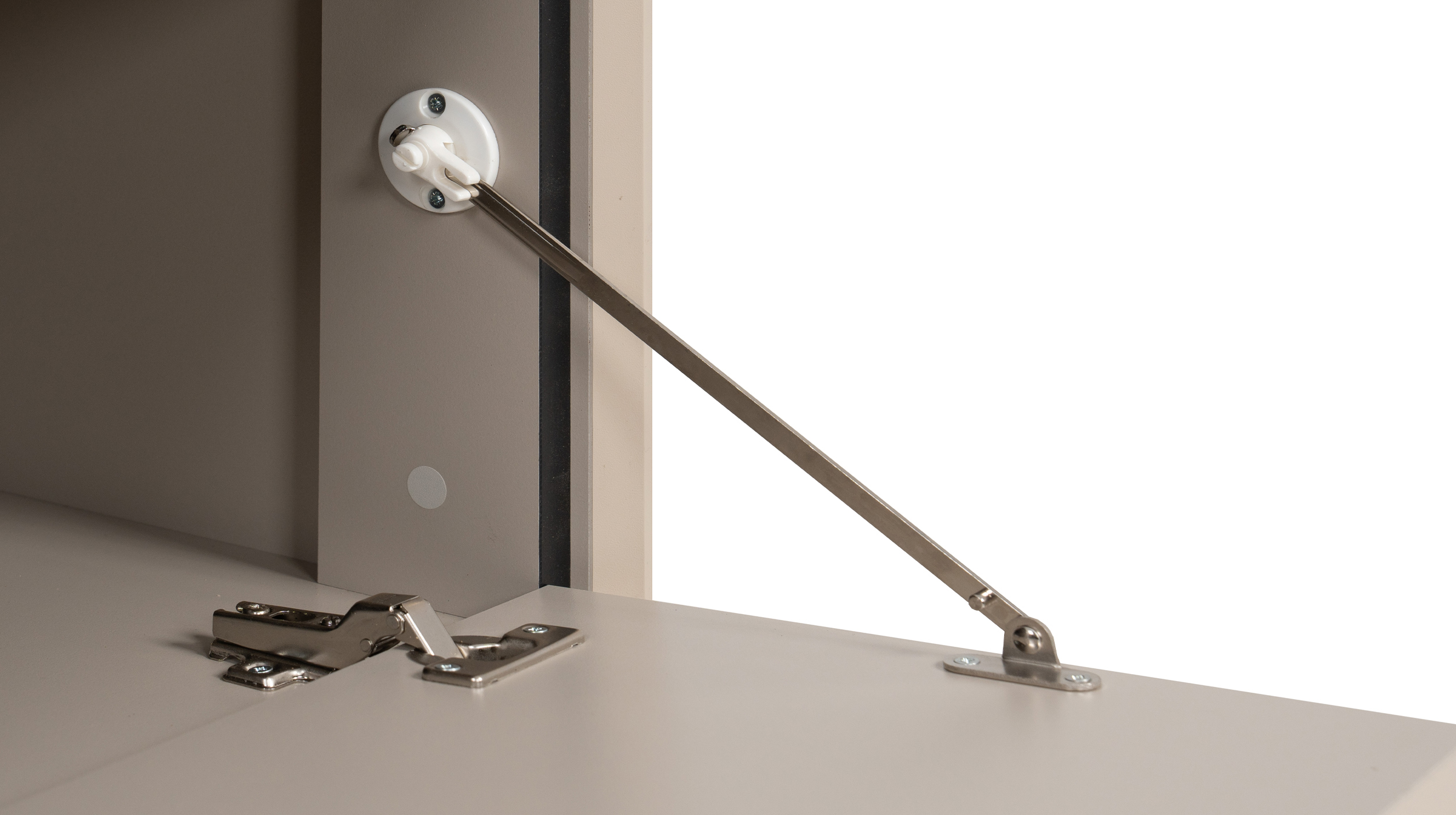 TV - Lowboard beige schwarz 175 cm TV-Board - ARONA