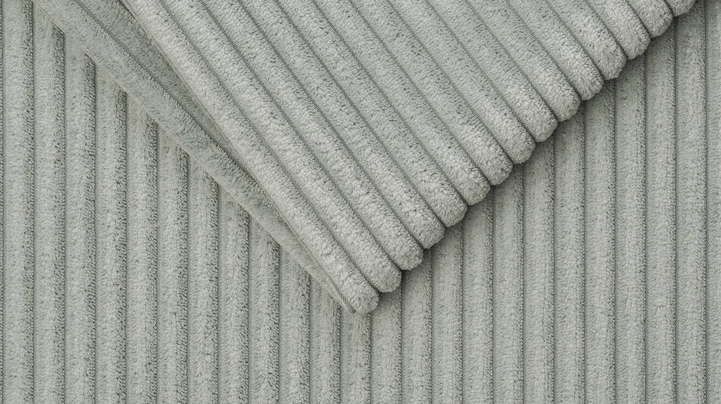 Ecksofa Cord pastell grün 276 x 173 cm - SUMMER