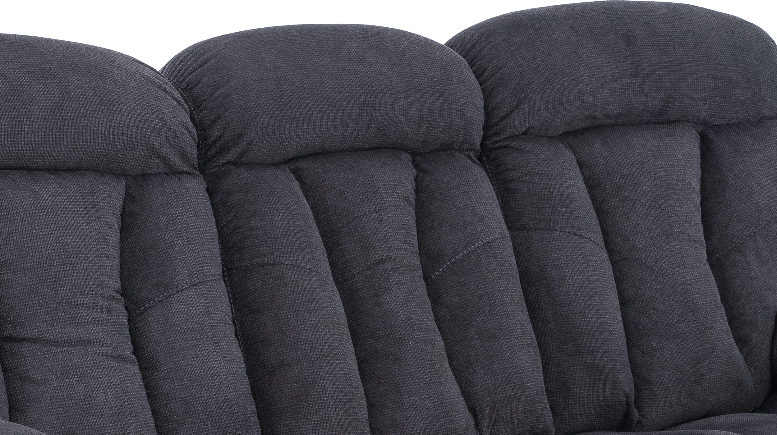 Einzelsofa 3-Sitzer anthrazit Microfaser - Relaxfunktion - NEVADA