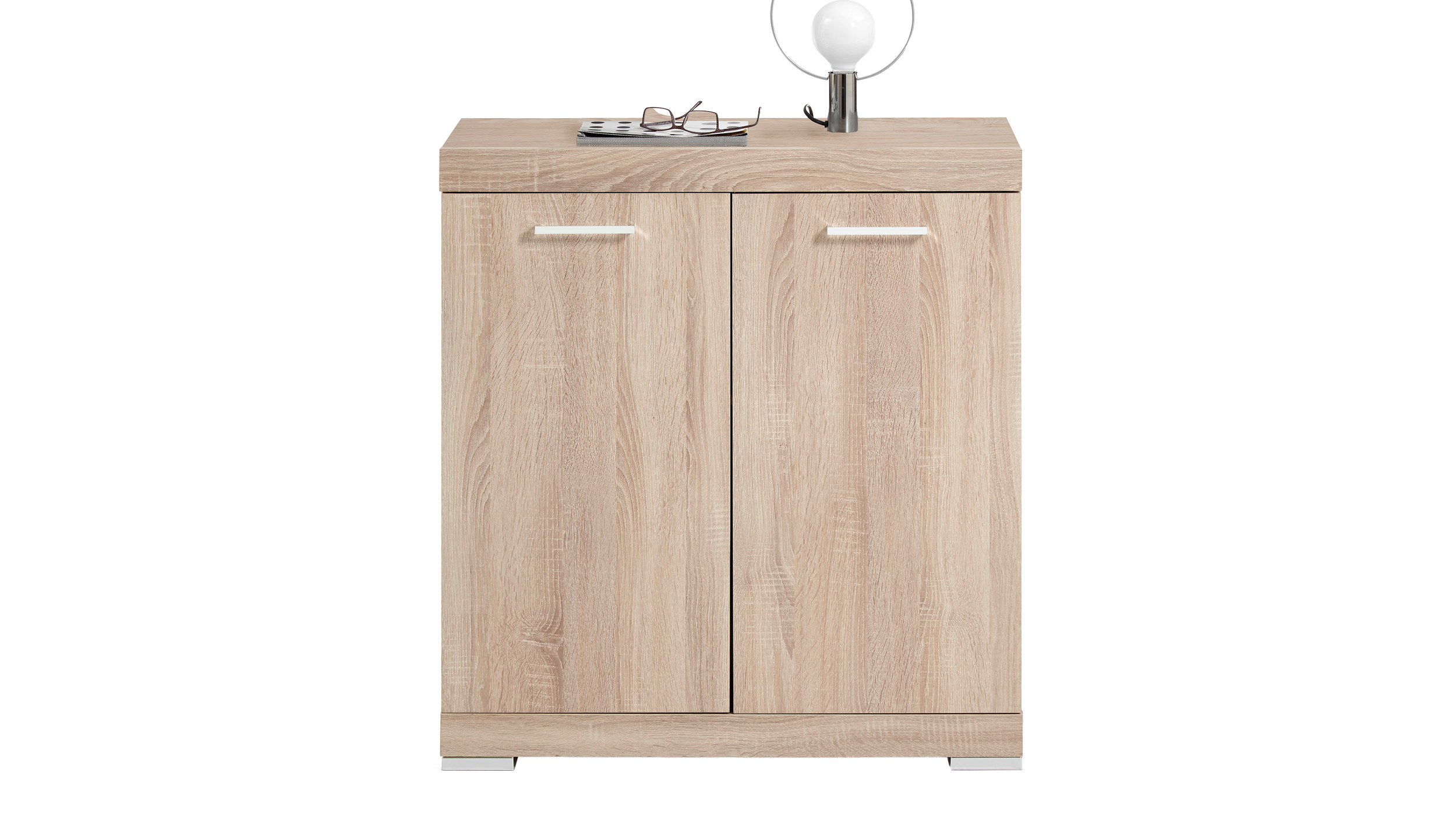 Kommode Eiche 80 x 50 cm - 2-türig - BRISTOL