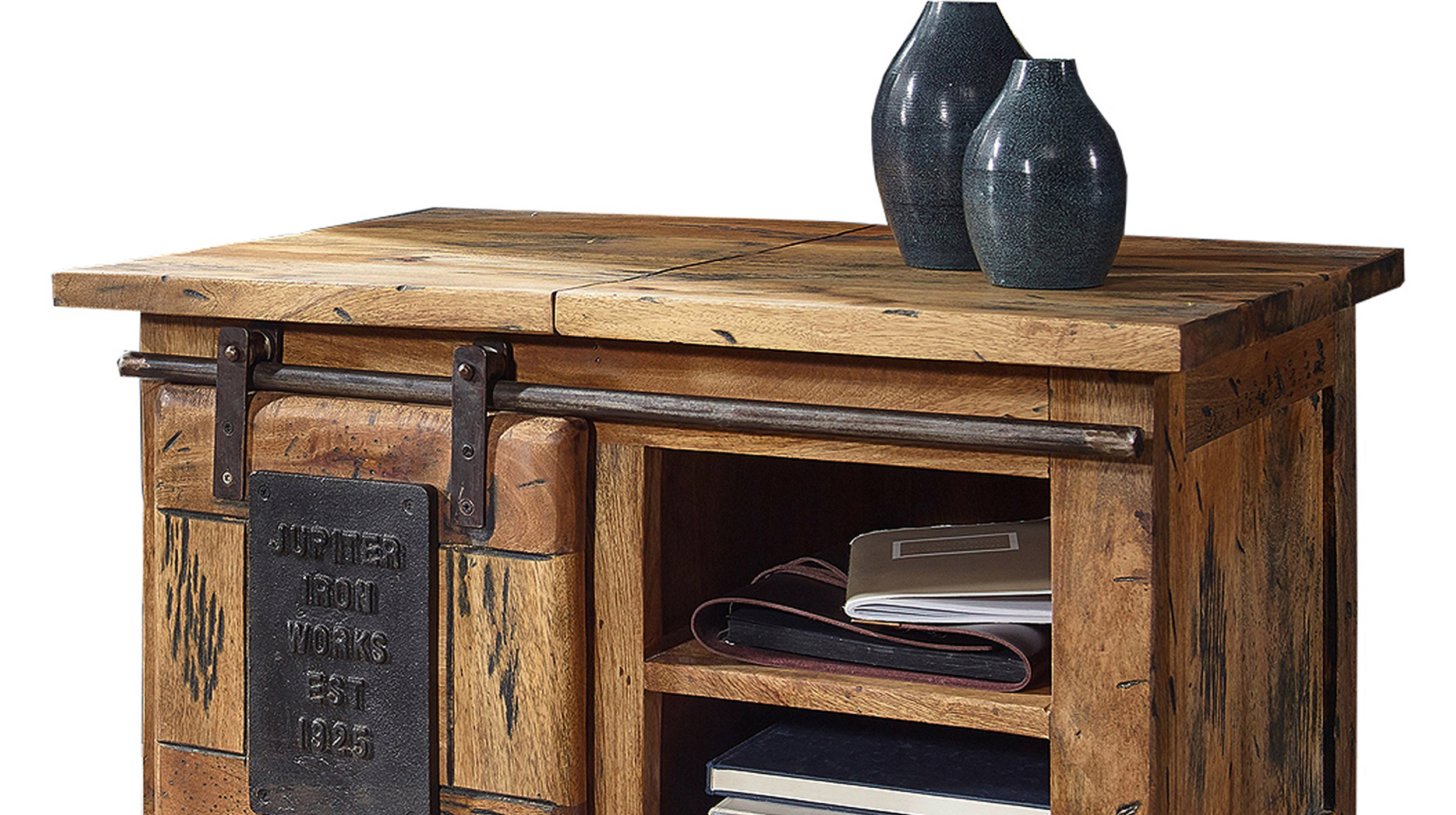 Couchtisch Truhe Mango Massivholz Breite 76 cm - montiert - EMANUEL
