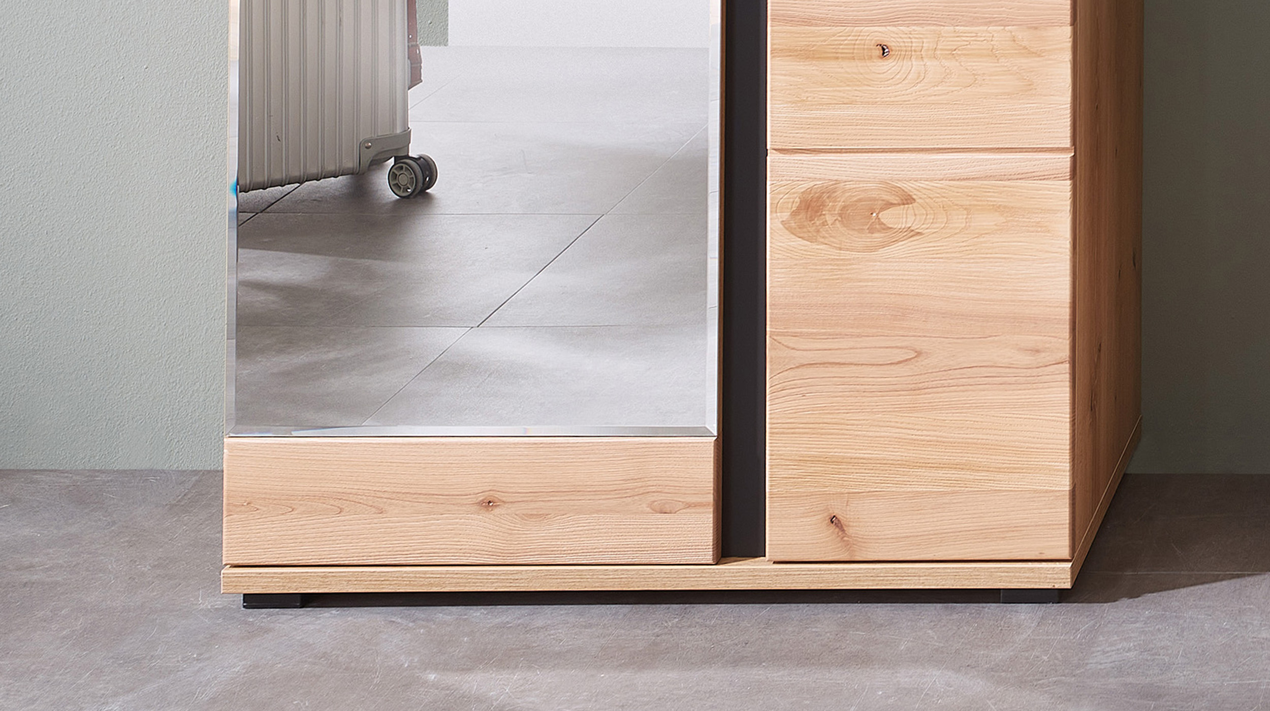 Garderobenschrank Altesche teilmassiv - 80 x 203 cm - SONOS