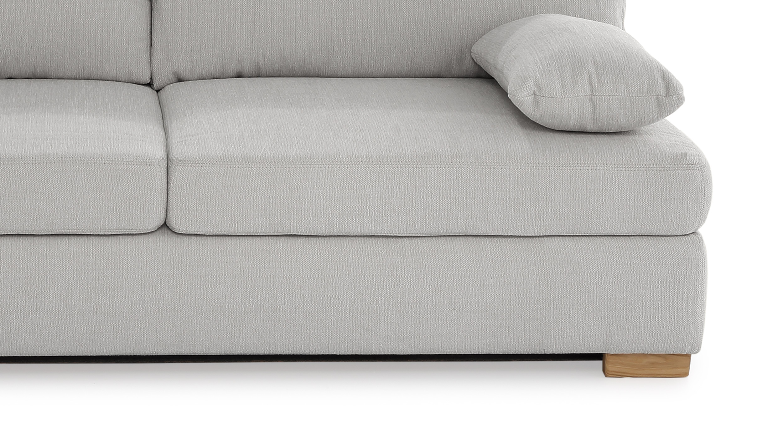 Schlafsofa grau Bettkasten Dauerschläfer Federkern 201 cm - JELKO 