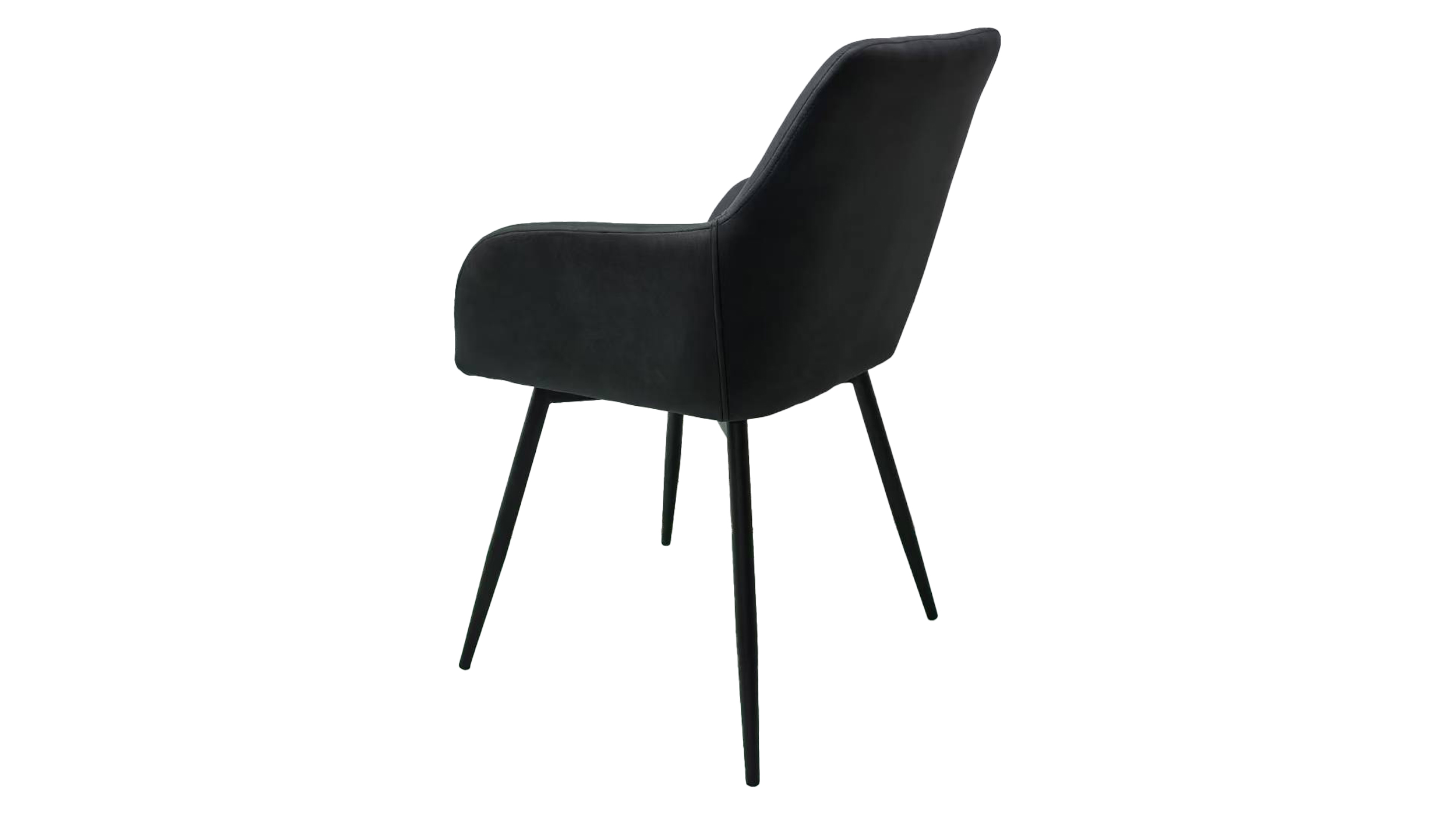 Armlehnstuhl anthrazit Microfaser - Drehstuhl - AIDEN