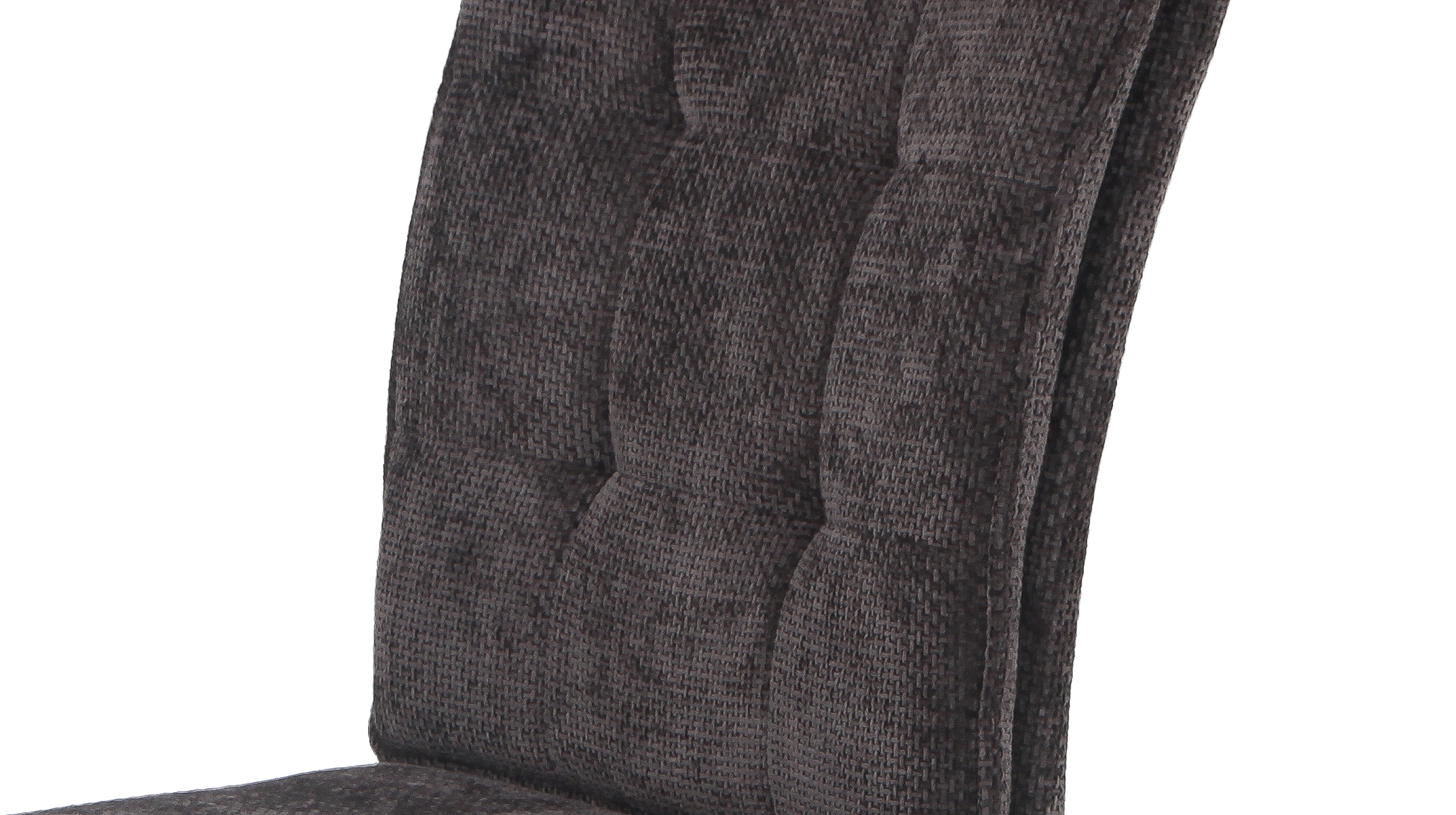 Moderner Schwingstuhl in anthrazit aus Webstoff - OLENA