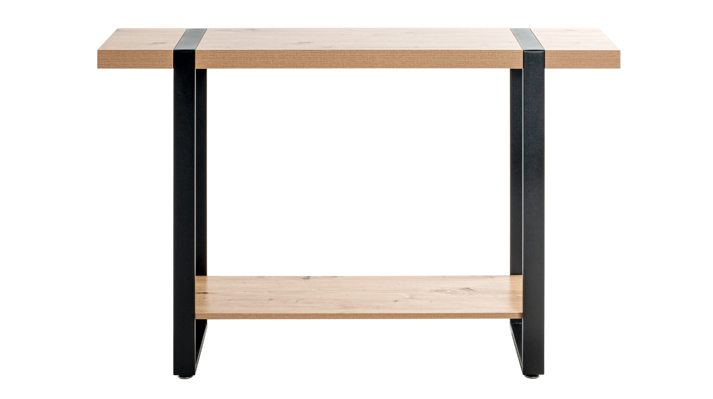 Standregal Eiche schwarz B 120 x H 82 cm - 2 Böden - SARAGOSSA