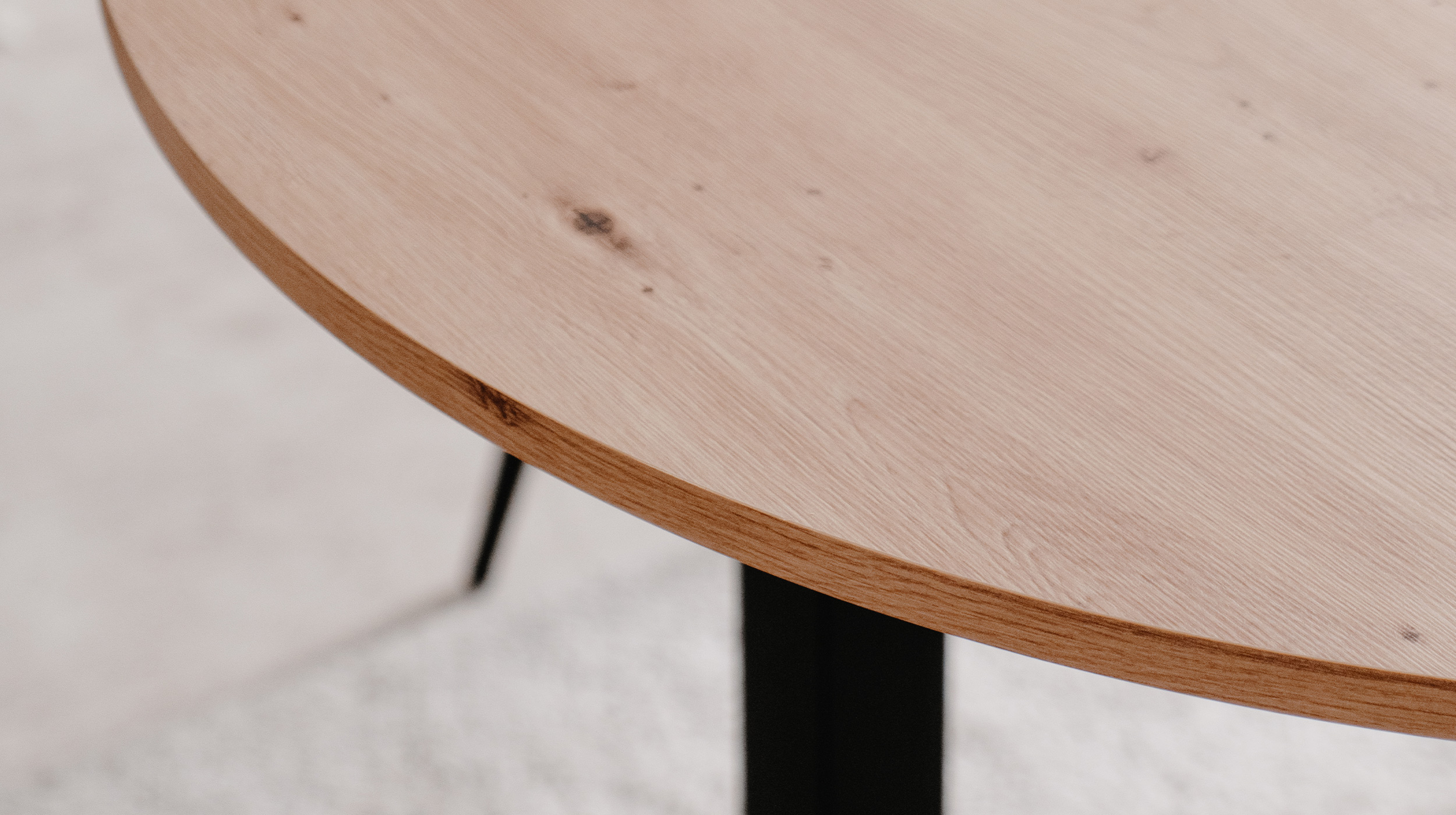 Esstisch rund ausziehbar 100 - 140 cm Artisan Eiche - COBURG