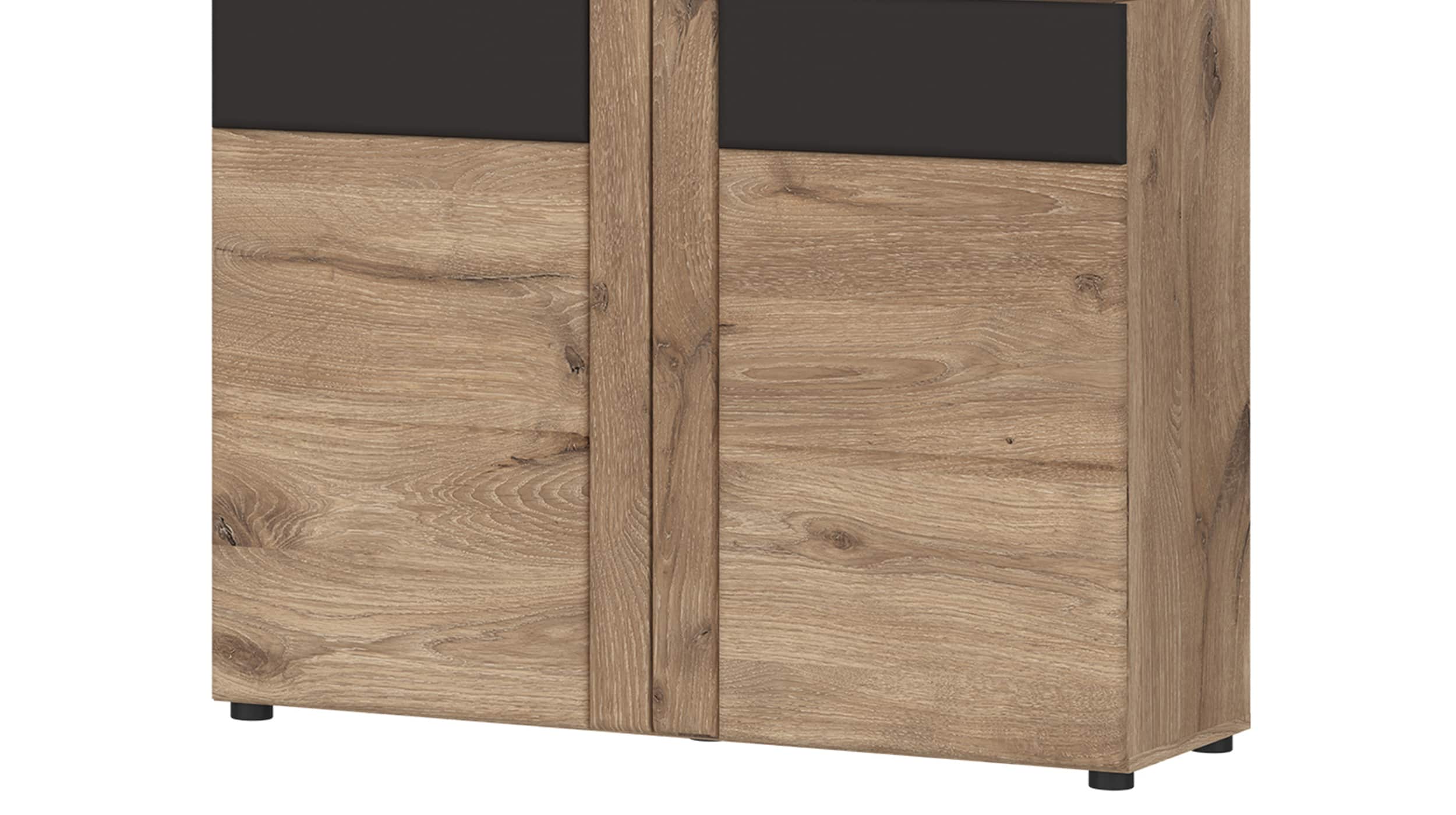 Highboard Viking Eiche - grau - 149 cm - GRANO