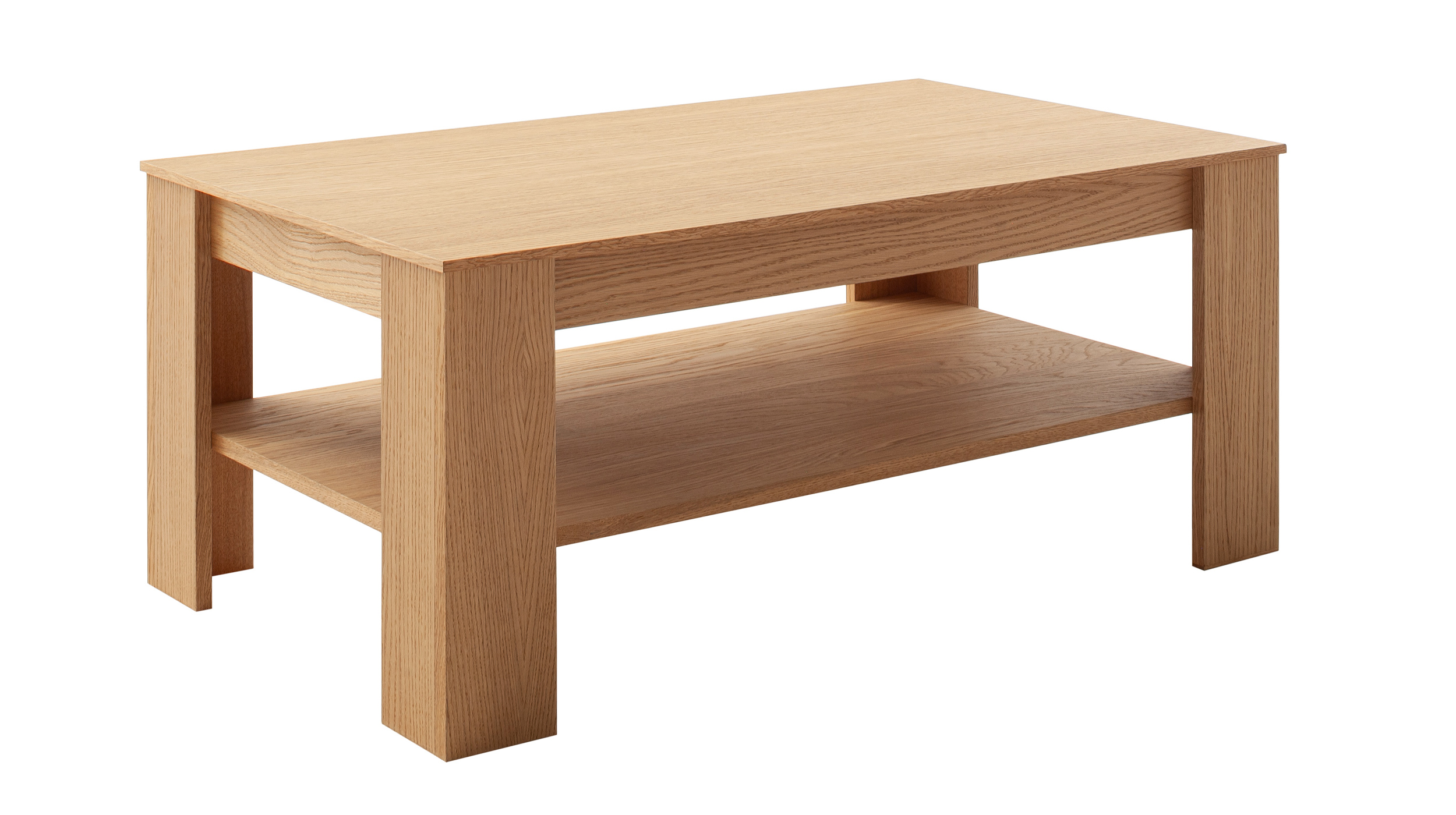 Couchtisch Eiche 115 x 65 cm - Wohnzimmertisch - ARAYA