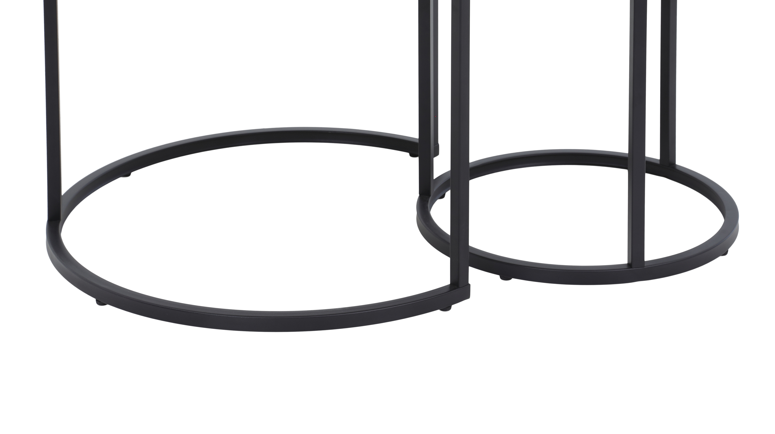 Couchtisch 2er-Set Artisan Eiche - rund - 60 cm - 40 cm - LAURA
