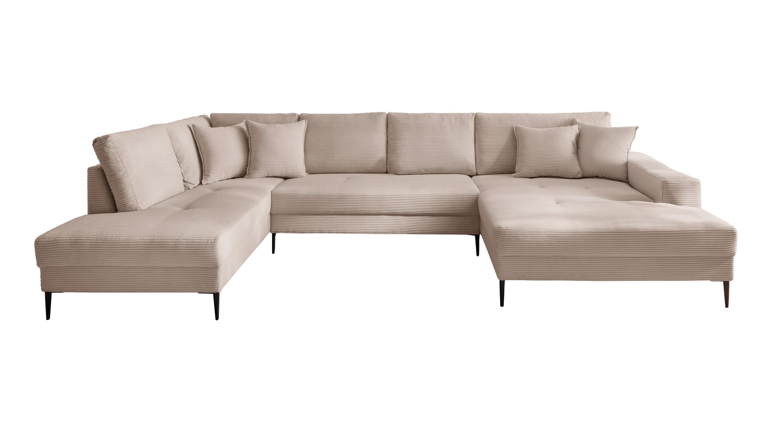 Wohnlandschaft Cord beige - 360 cm - SUMMER 