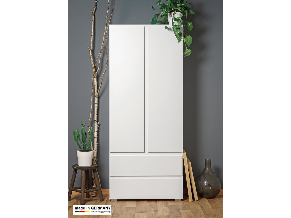 Kleiderschrank weiß - 80 cm - IMAGE