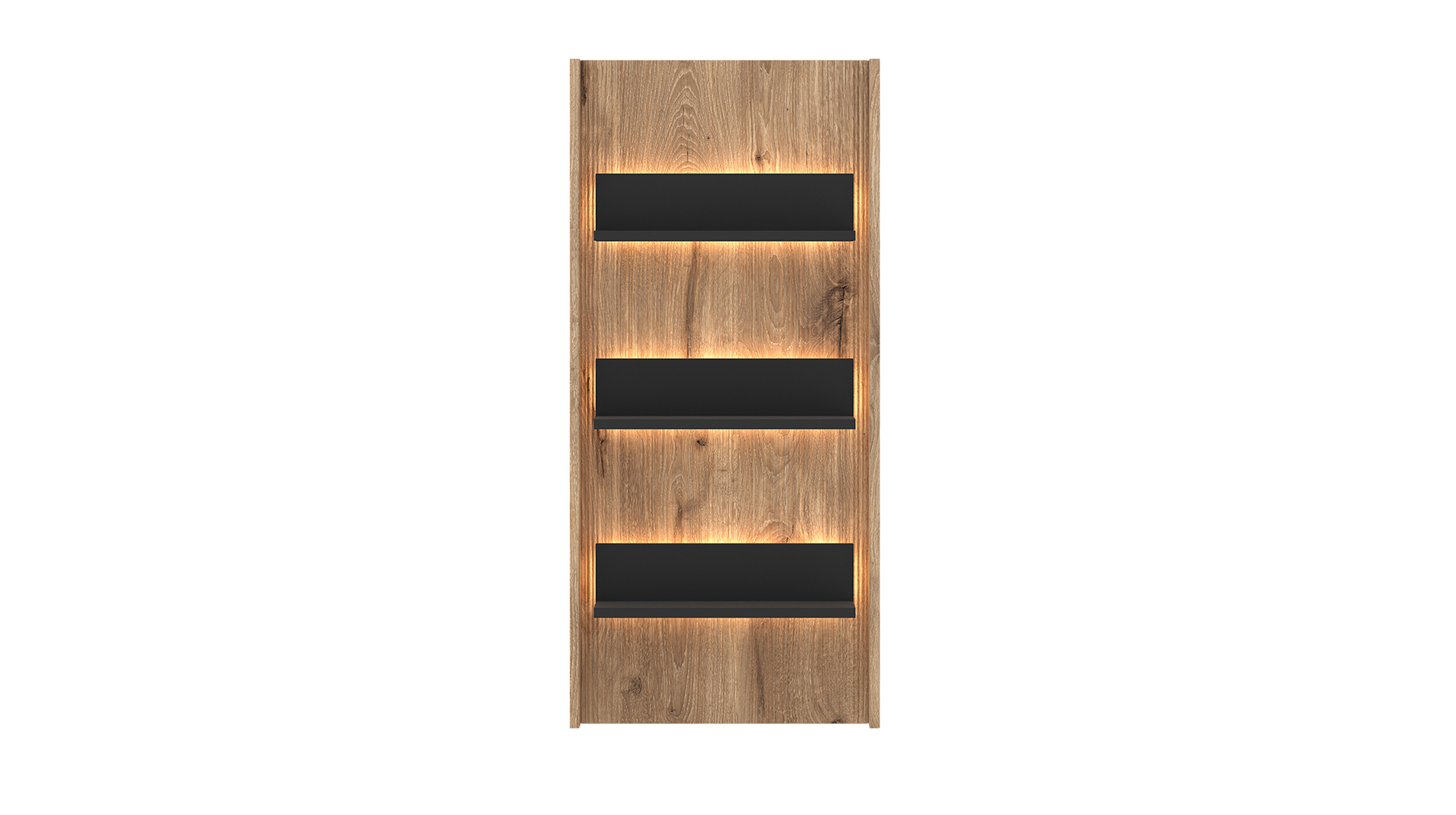 Wandboard mit Beleuchtung Viking Eiche - anthrazit 50 cm - PARDOO
