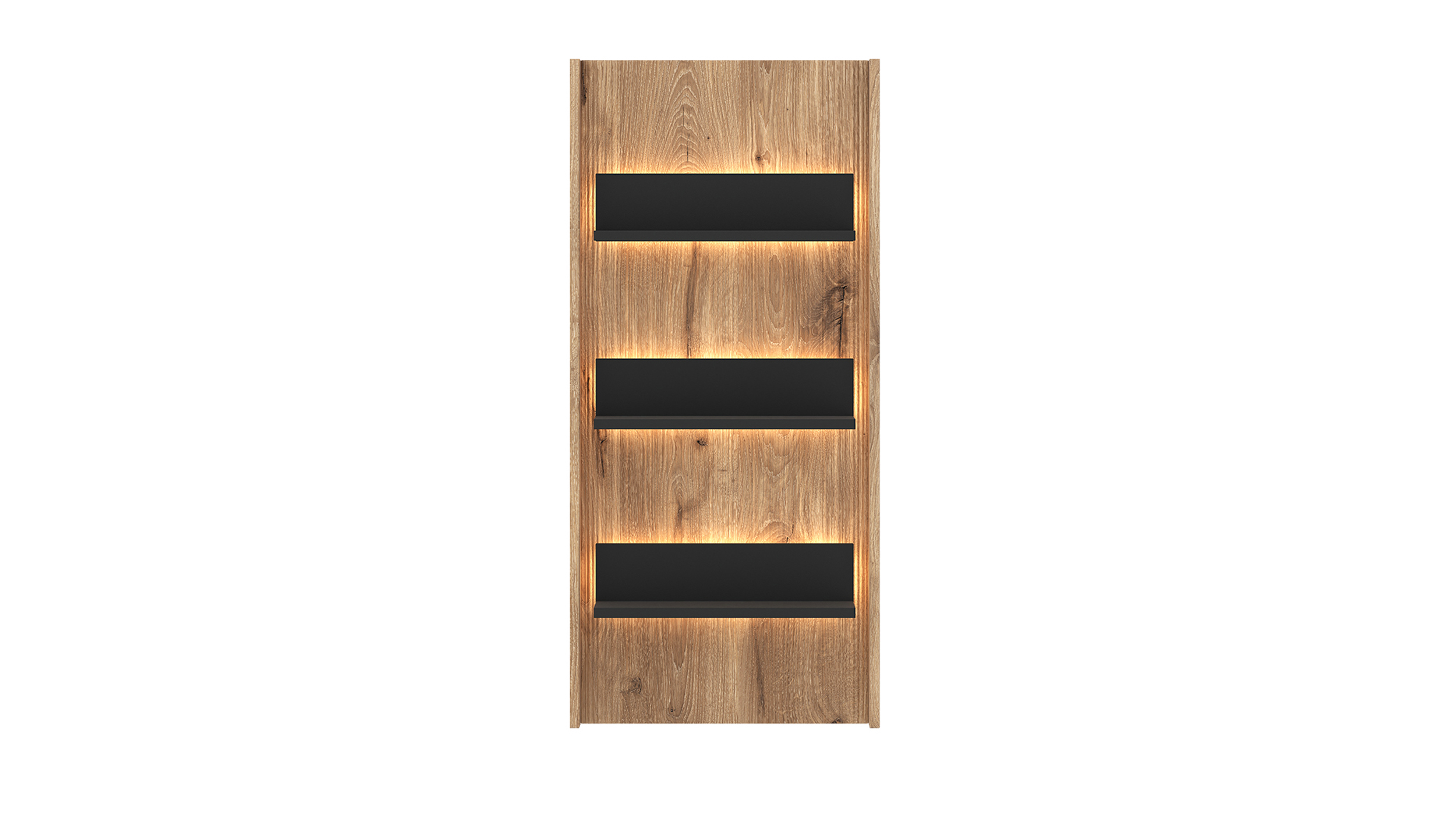 Wandboard mit Beleuchtung Viking Eiche - anthrazit 50 cm - PARDOO