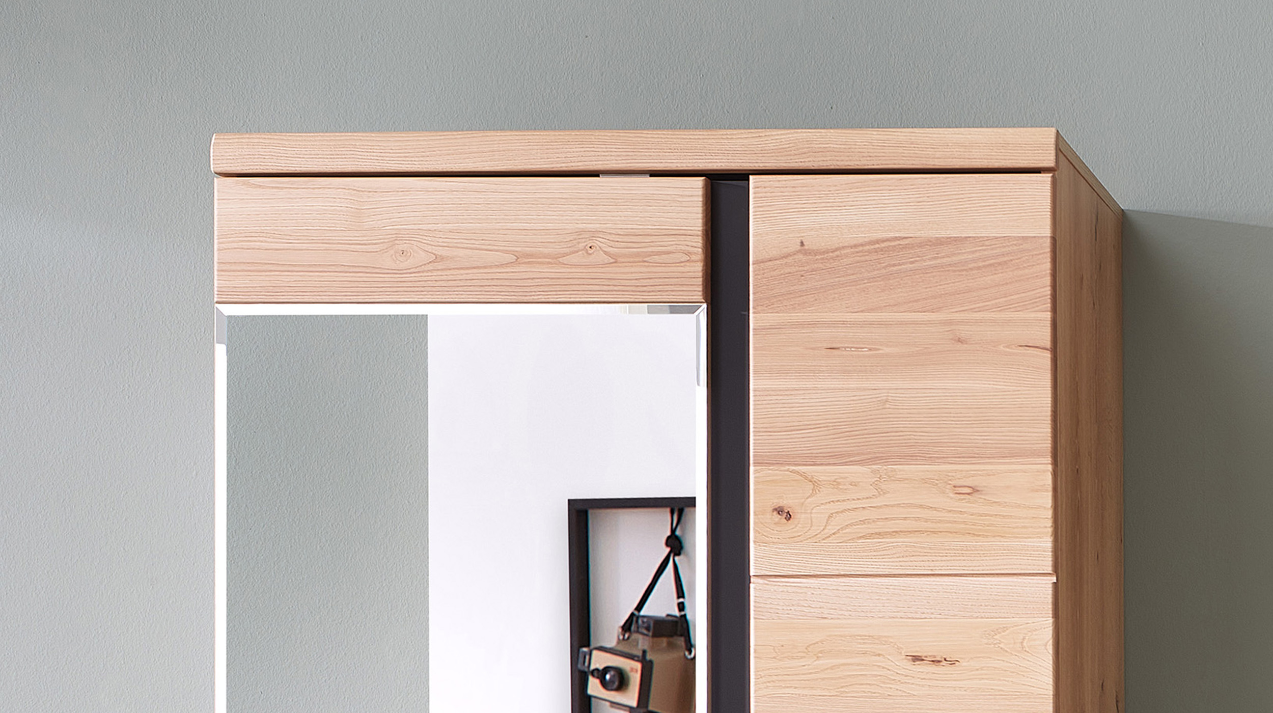 Garderobenschrank Altesche teilmassiv - 80 x 203 cm - SONOS