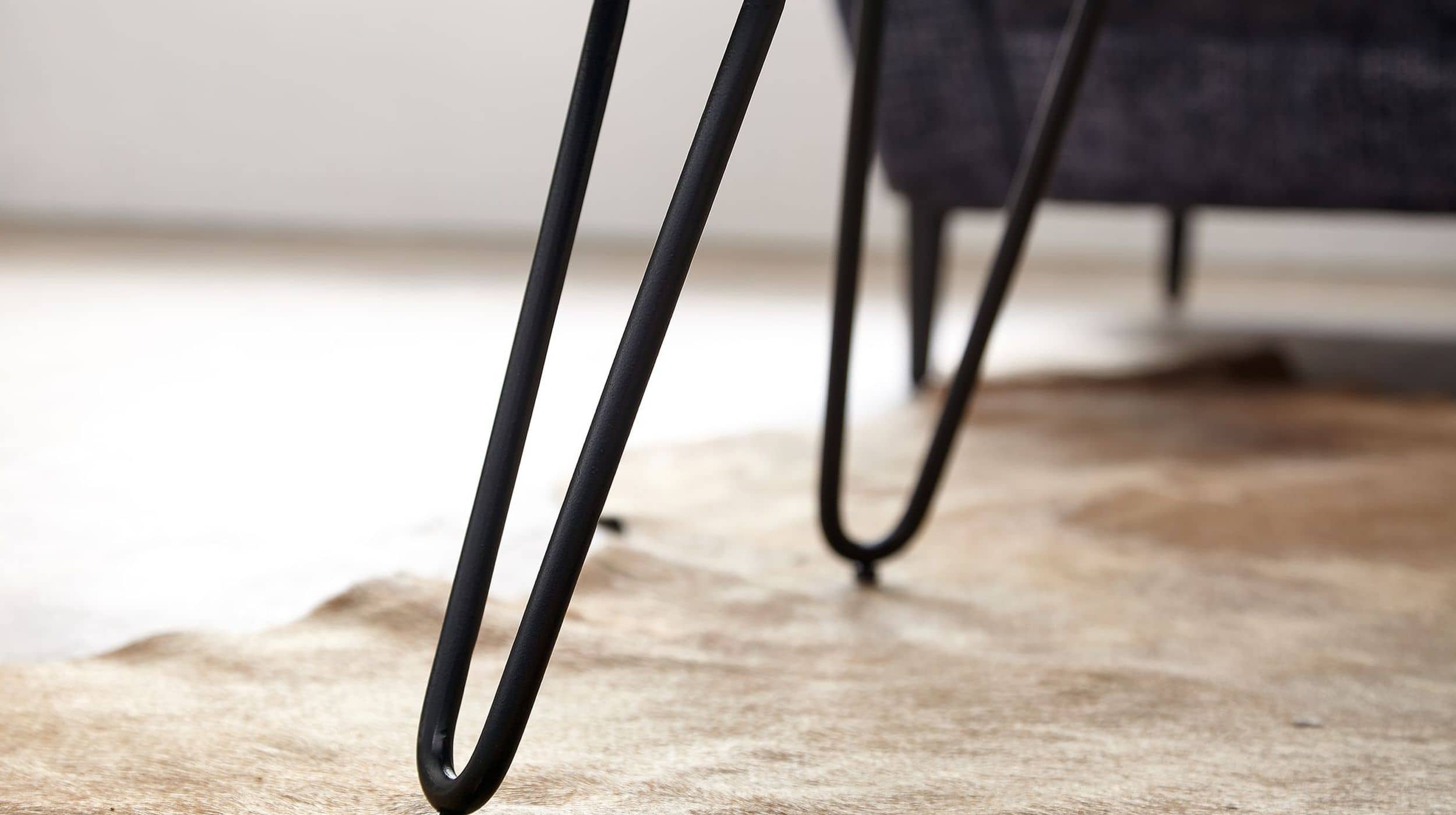 Couchtisch Akazie massiv lackiert 60 x 40 cm - VILDA 