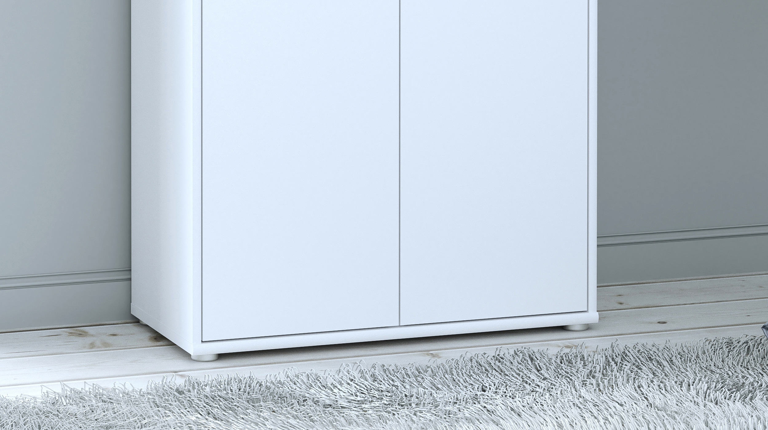 Kommode weiß 111 cm - 2-türig - TEMPRA