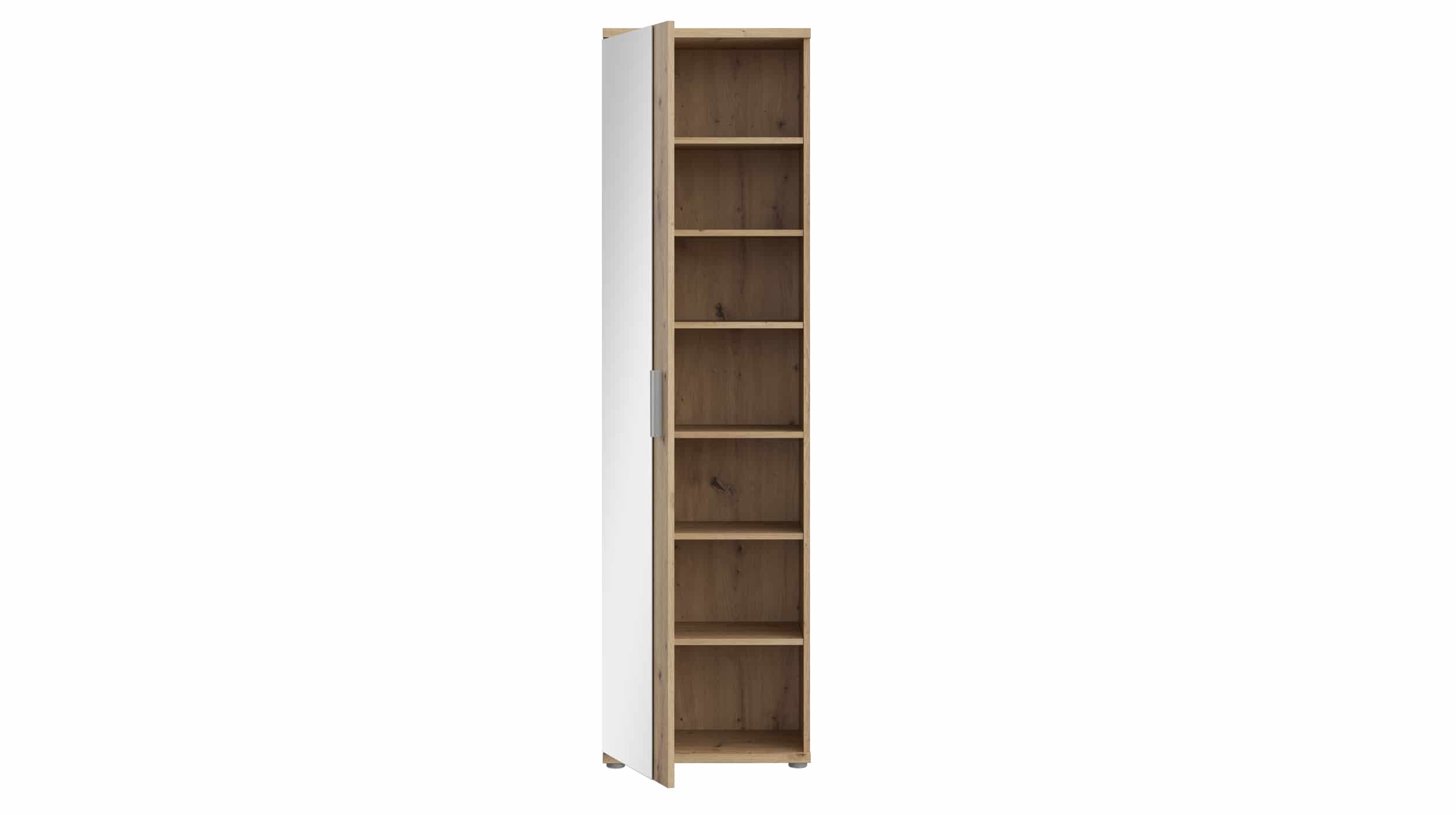 Mehrzweckschrank mit Spiegel Eiche 50 x 179 cm - NET