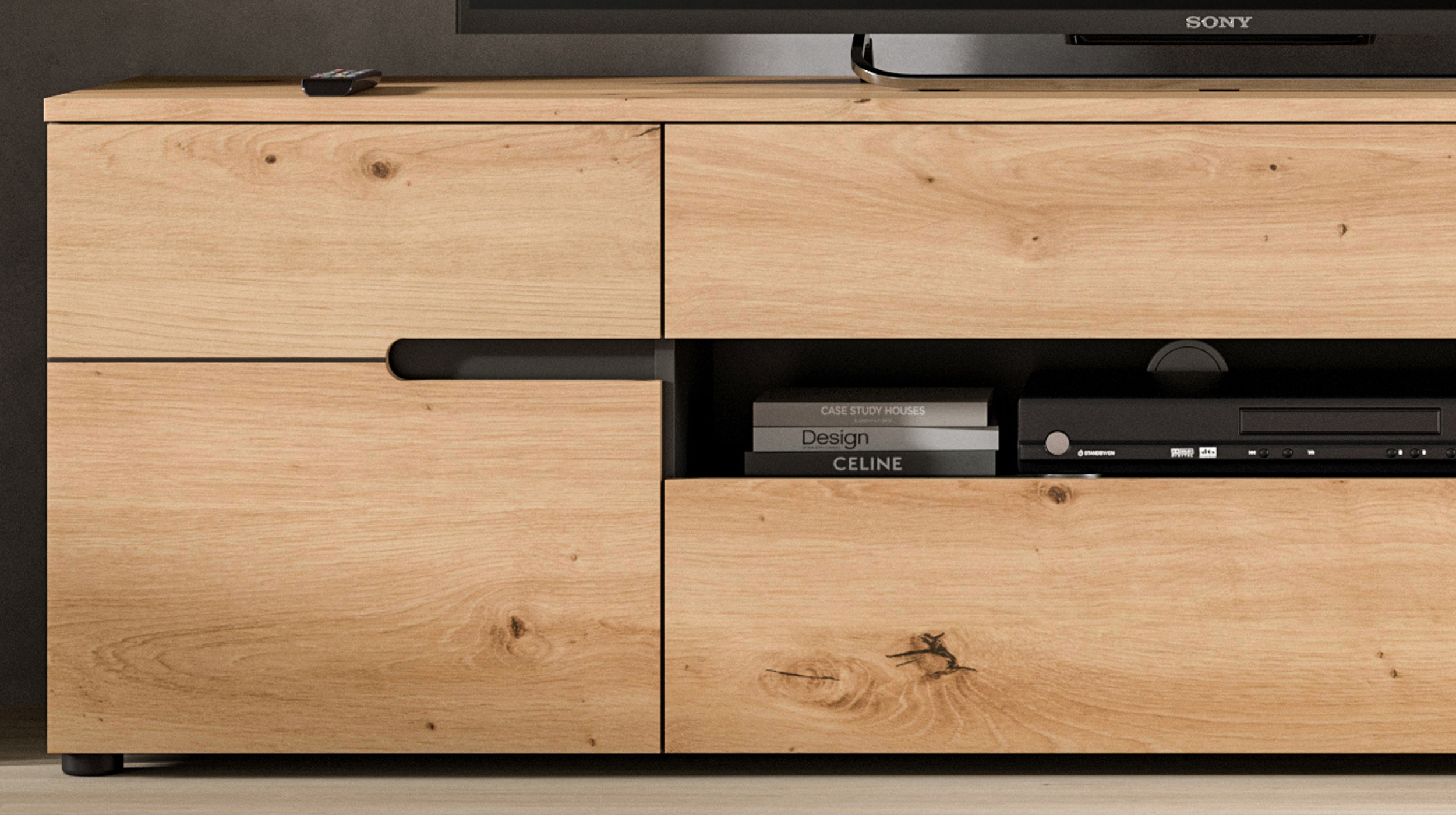 TV-Lowboard Artisan Eiche 184 cm TV-Board - CANU