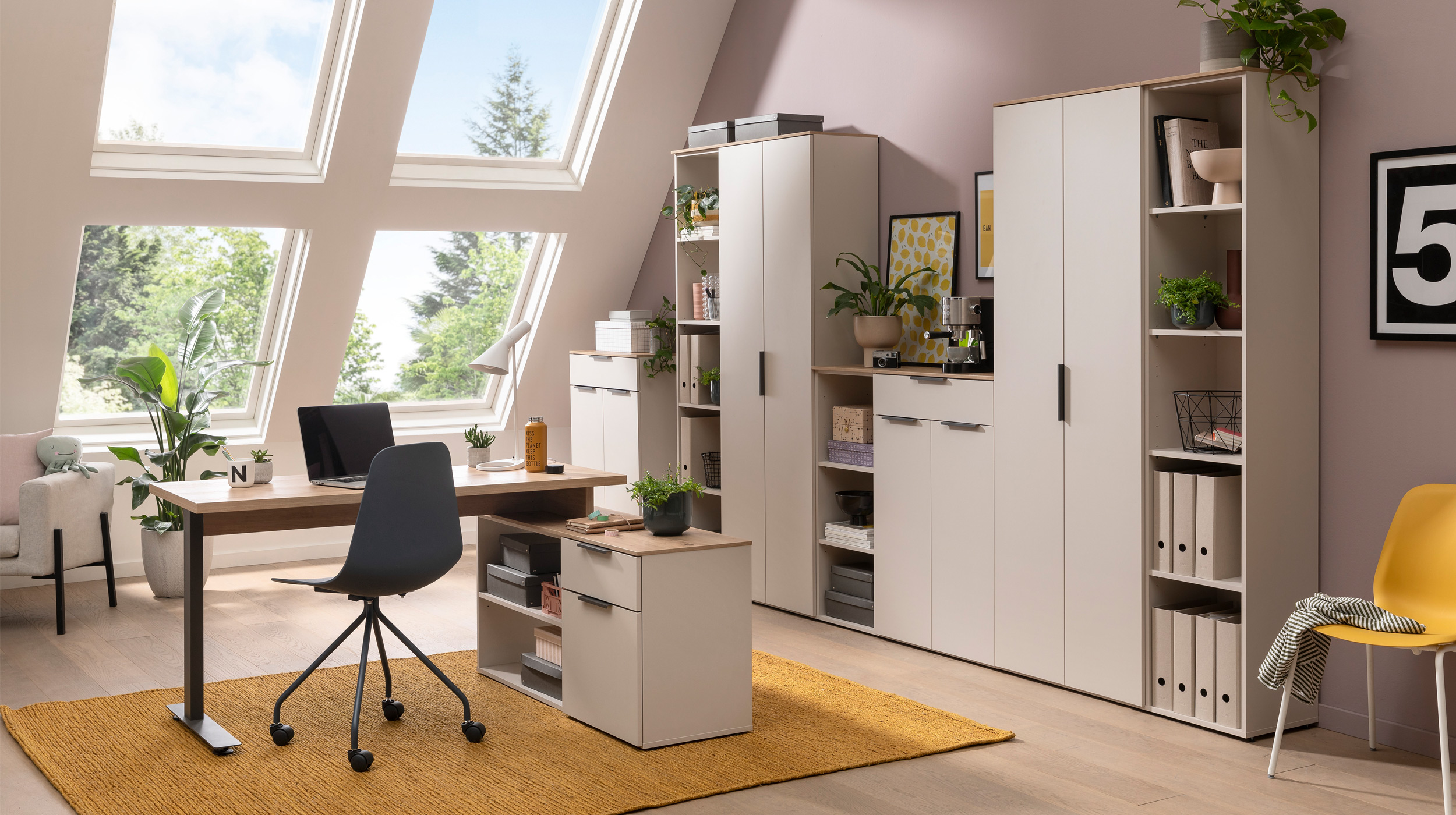 Kommode beige Artisan Eiche 69 cm - SYNOS