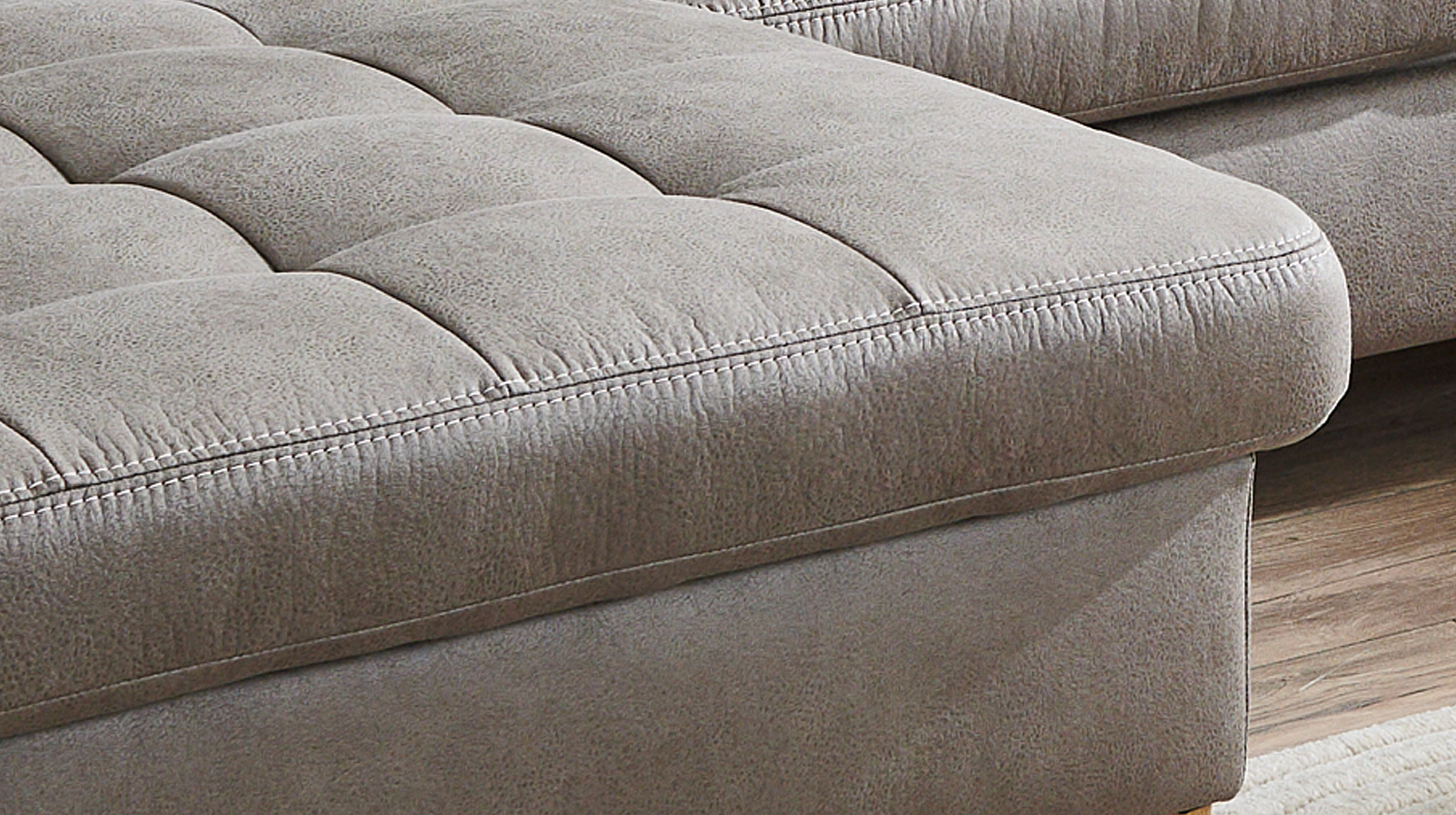 Couchliebe Wohnlandschaft planbar - Taurus platin - Basis Version - FRATELLO 
