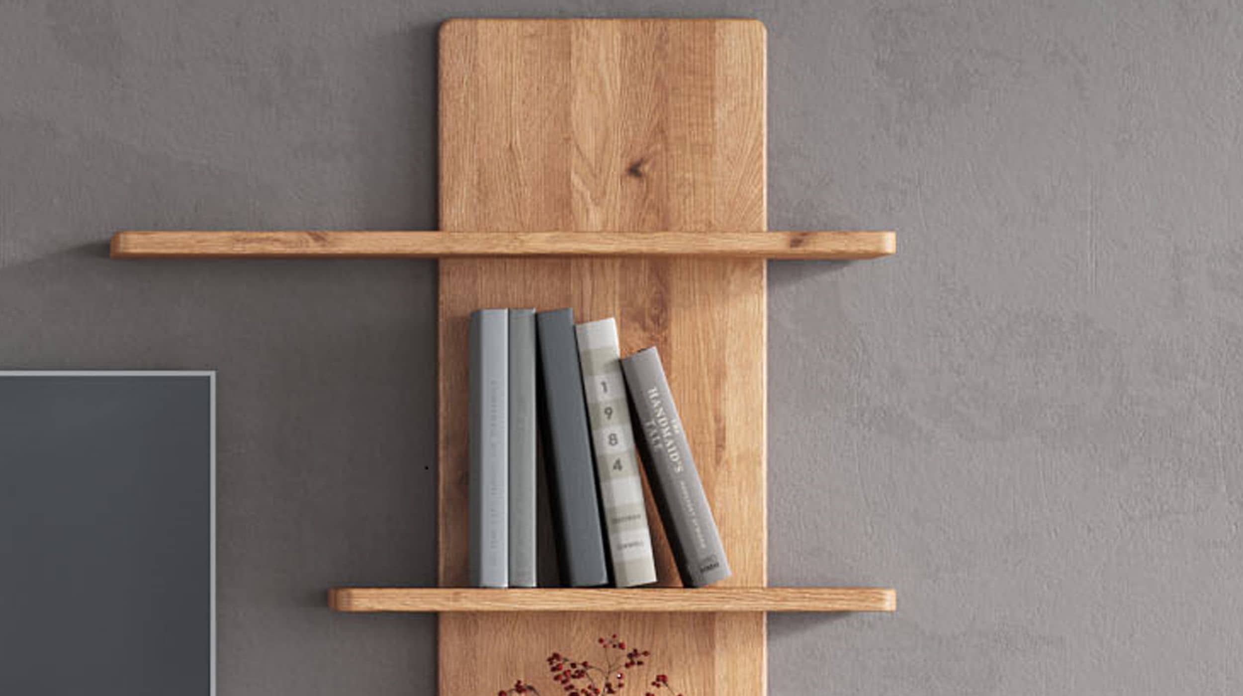 Wandboard Wildeiche massiv geölt 70 cm - LUCAS 