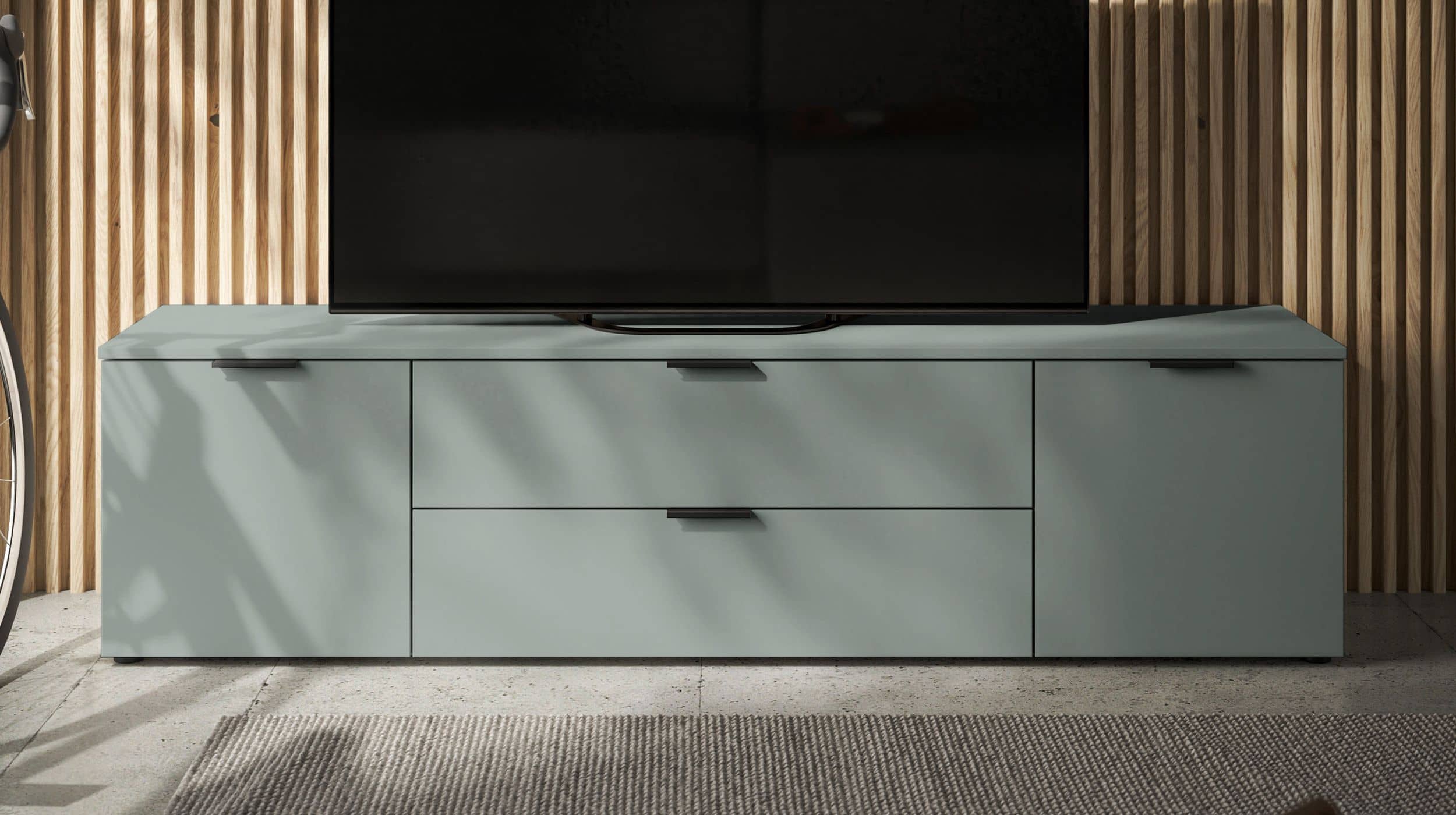 TV - Lowboard grün 180 cm TV-Board - LINZ