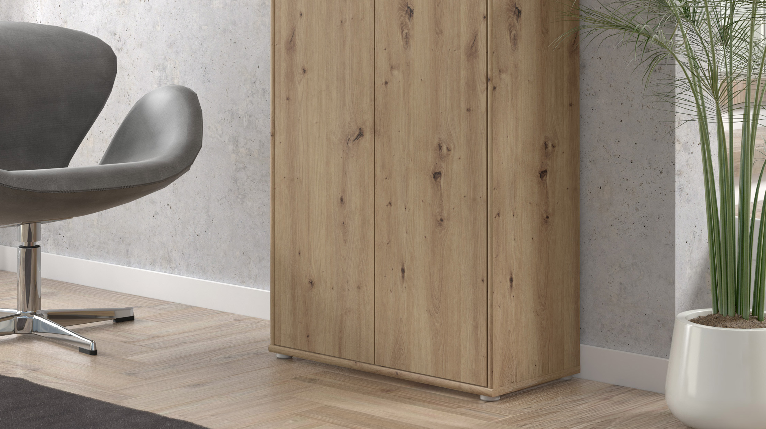 Mehrzweckschrank Artisan Eiche 74 x 35 cm - TEMPRA 