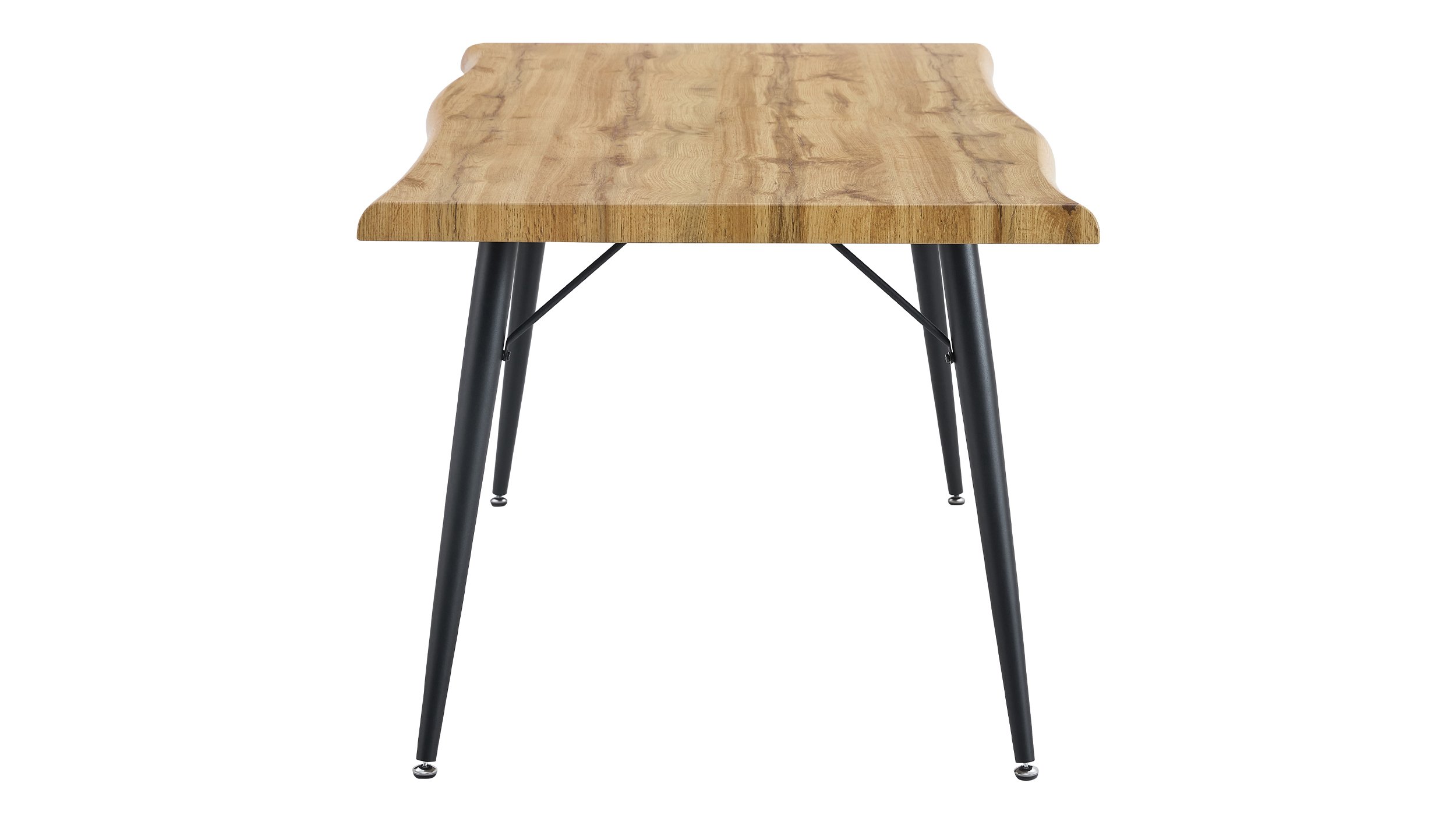 Esstisch Baumkantentisch Optik 180 x 90 cm Wildeiche - TAILIN
