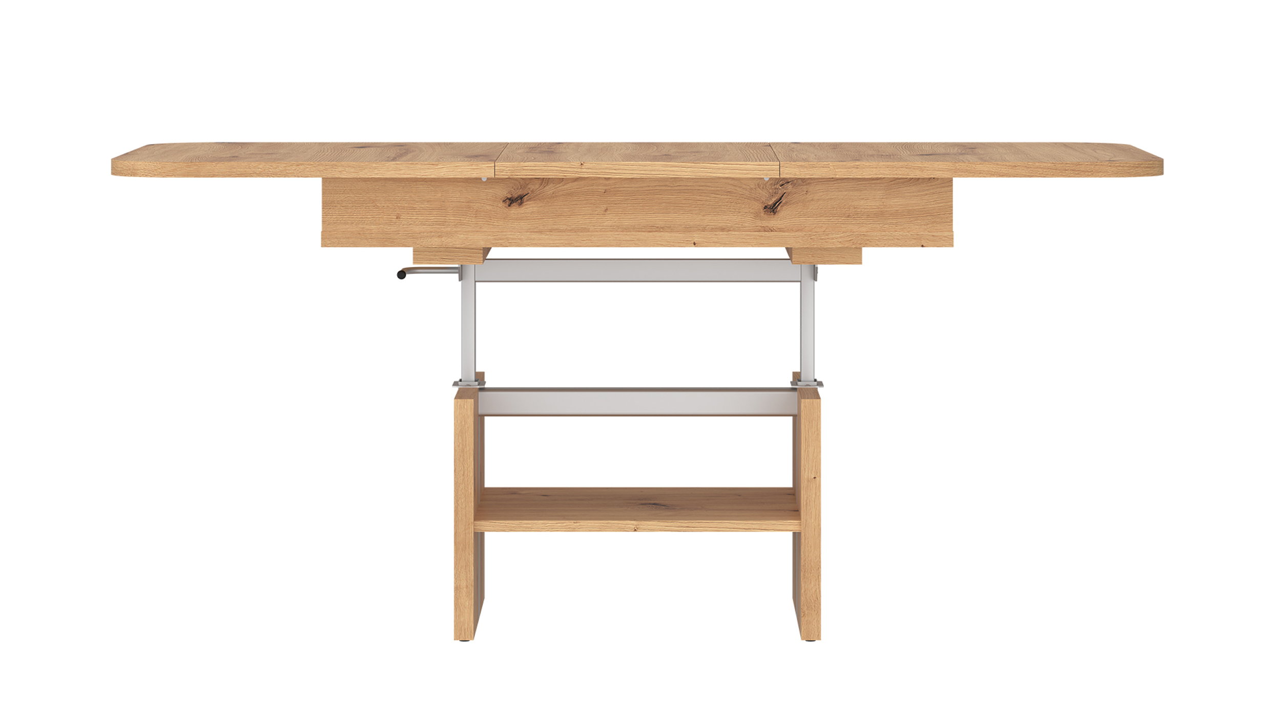 Couchtisch höhenverstellbar Artisan Eiche 110 cm - ausziehbar - CORTADO