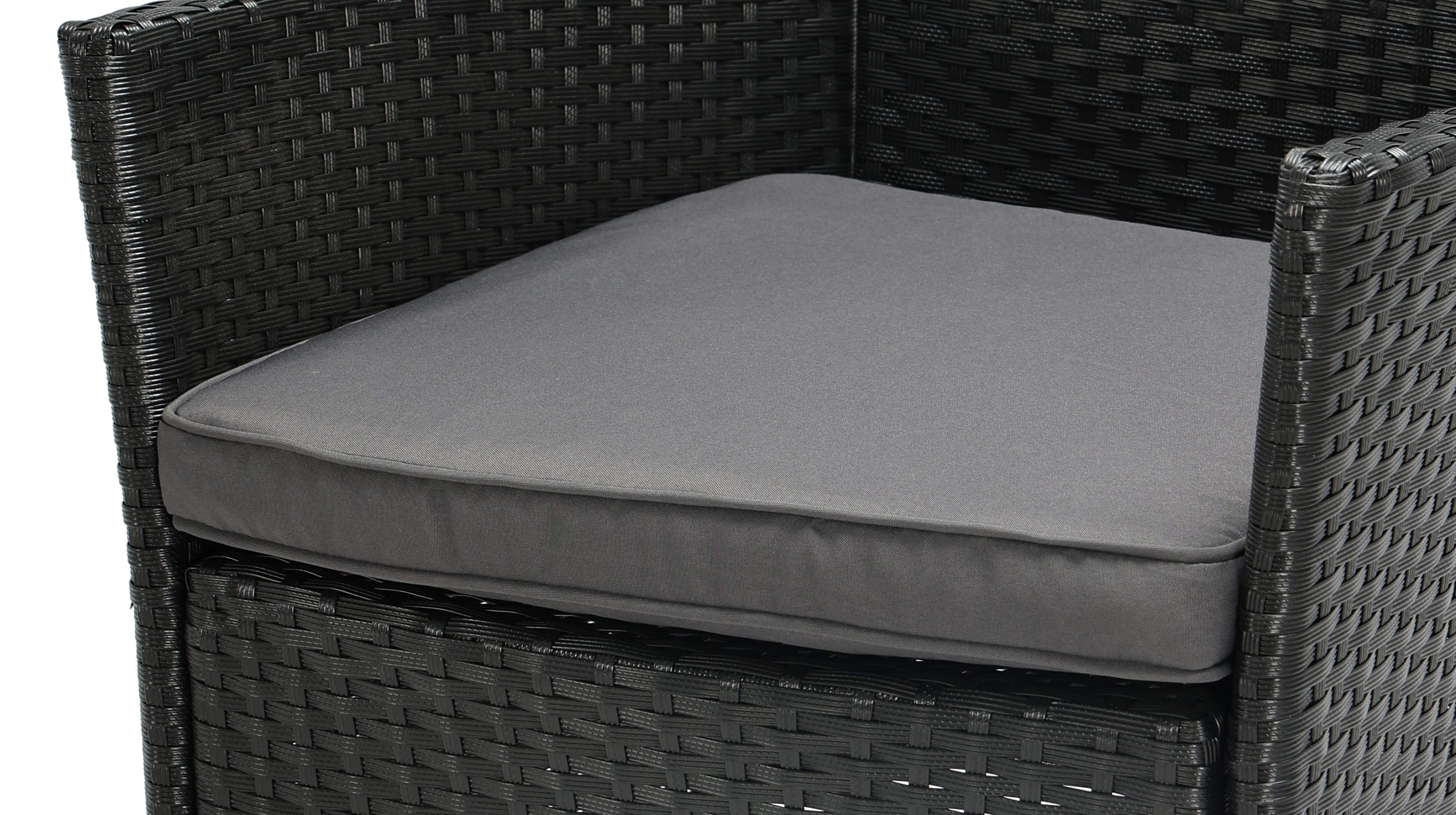 Gartenmöbel Set 5-teilig Gartentisch 150 x 90 cm schwarz - KOSAMO