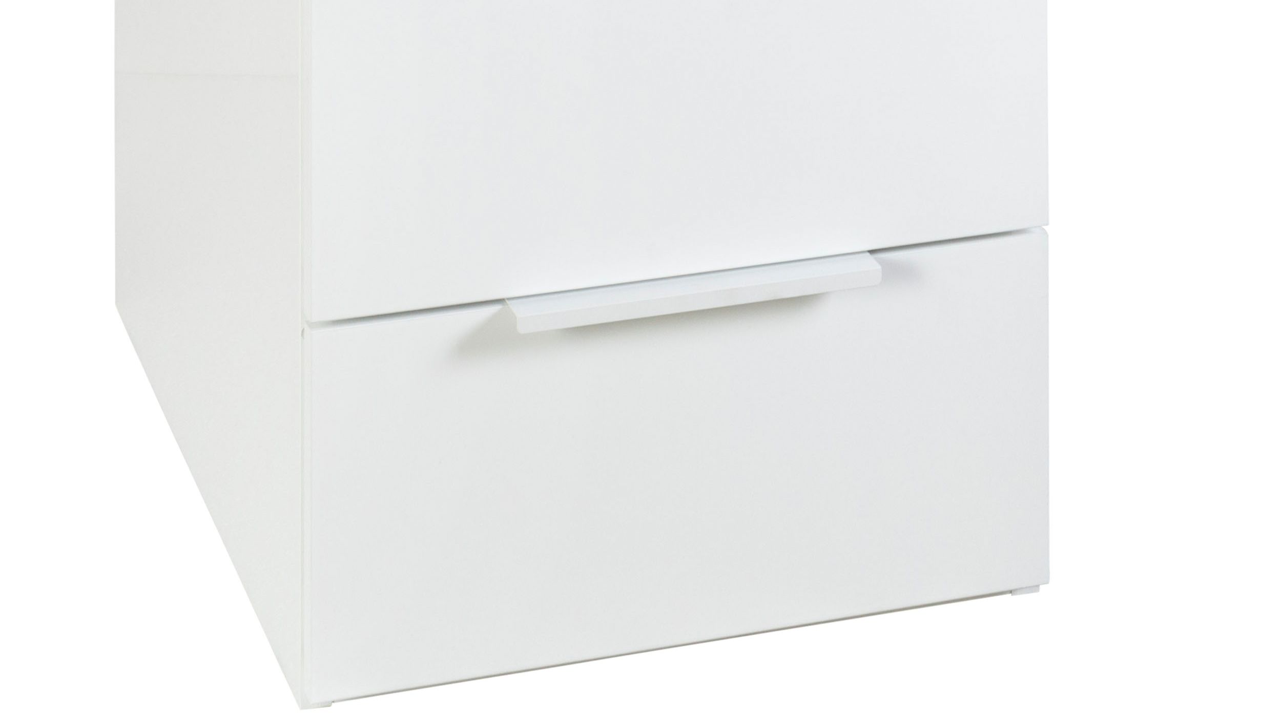 Computerschreibtisch mit Schublade weiß Hochglanz 110 cm - ESPRESSO