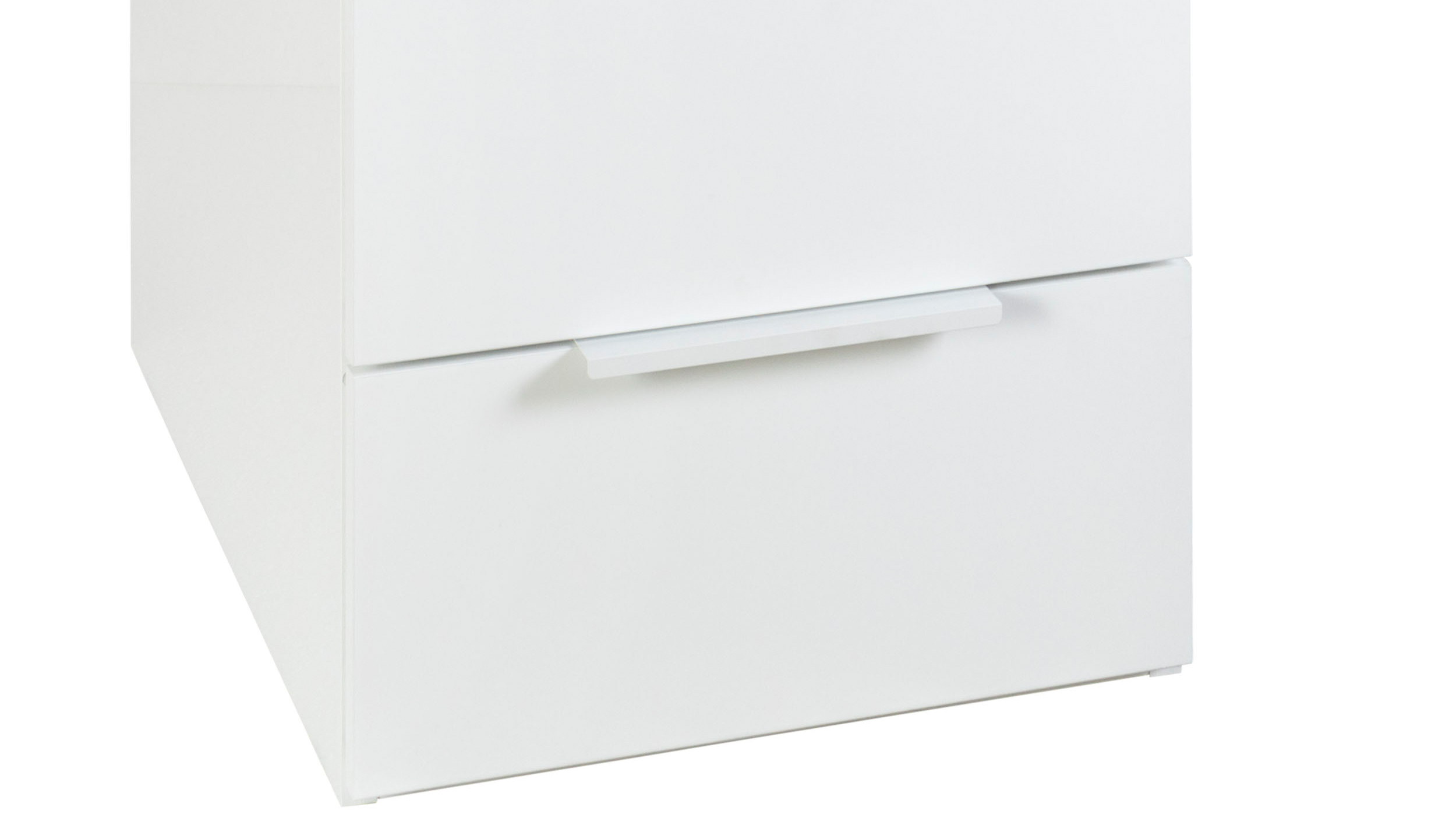 Computerschreibtisch mit Schublade weiß hochglanz 110 cm - ESPRESSO