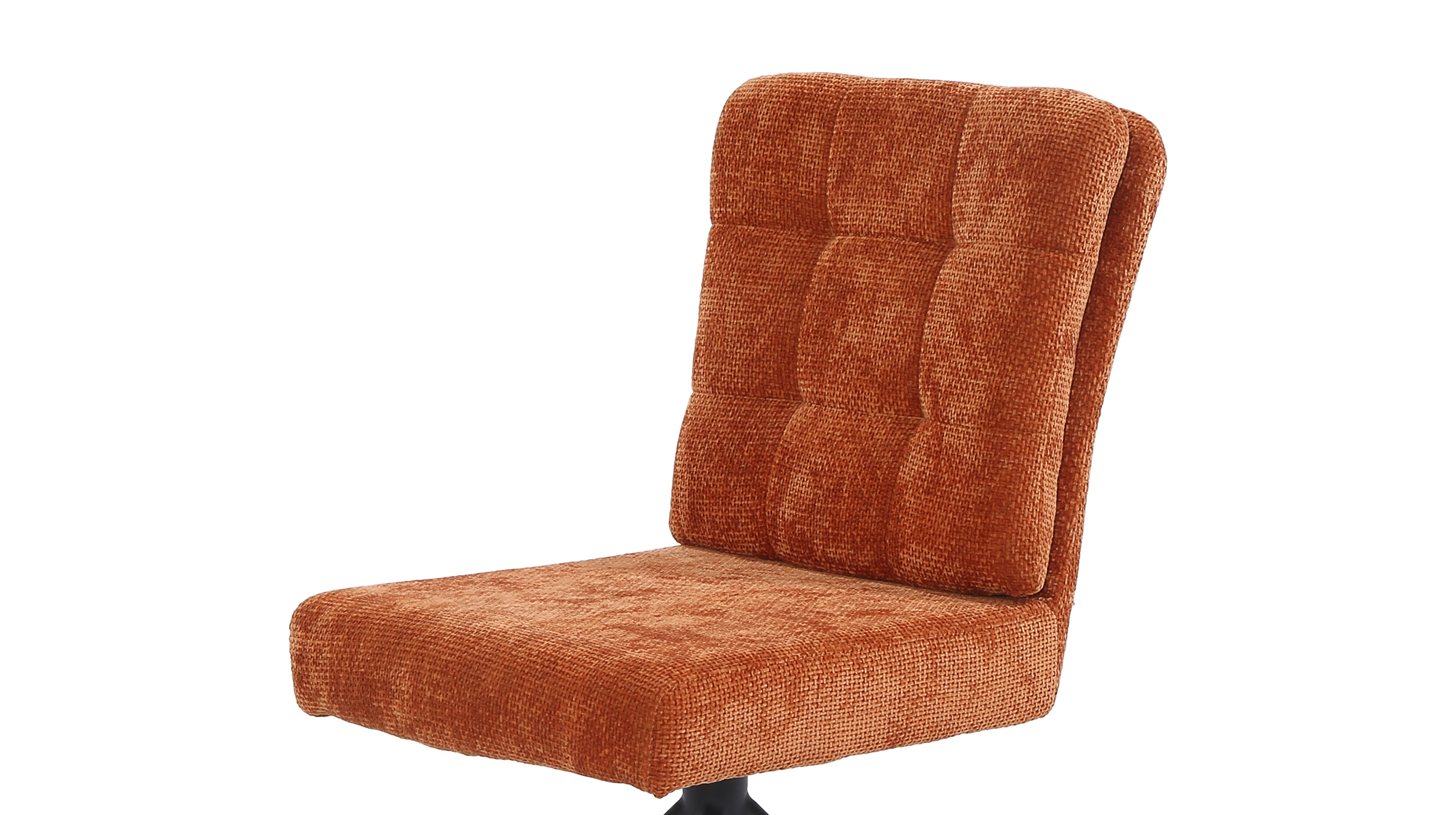 Polsterstuhl orange Drehstuhl Taschenfederkern Chenille - HEDIA