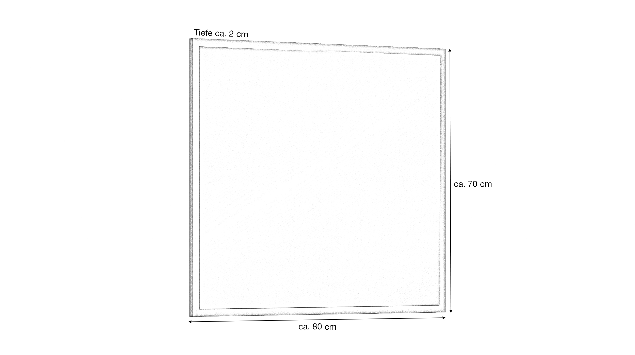 Wandspiegel beige 80 x 70 cm - SLIDE