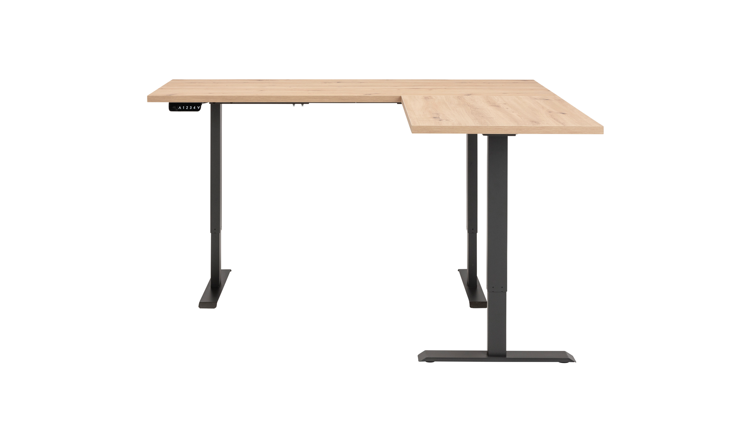 Eckschreibtisch höhenverstellbar Artisan Eiche 180 cm - ENERGIA