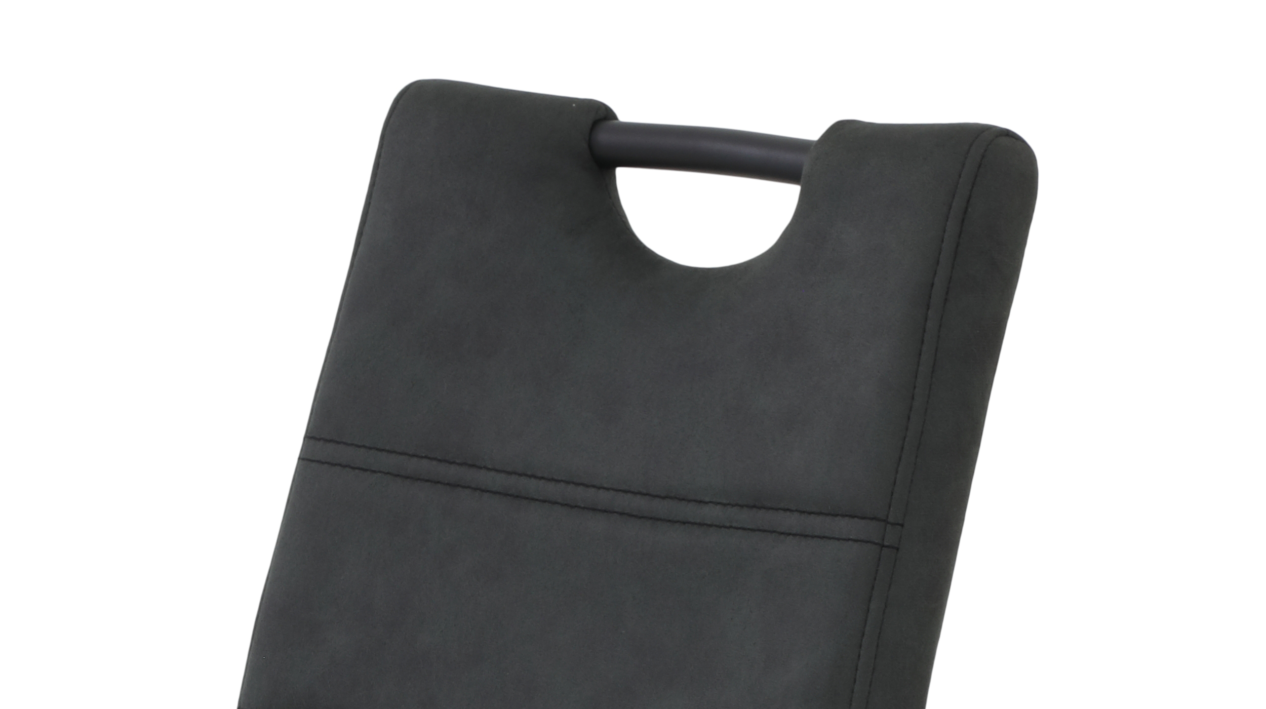Schwingstuhl Vintage Anthrazit Freischwinger Microfaser - DUNJA
