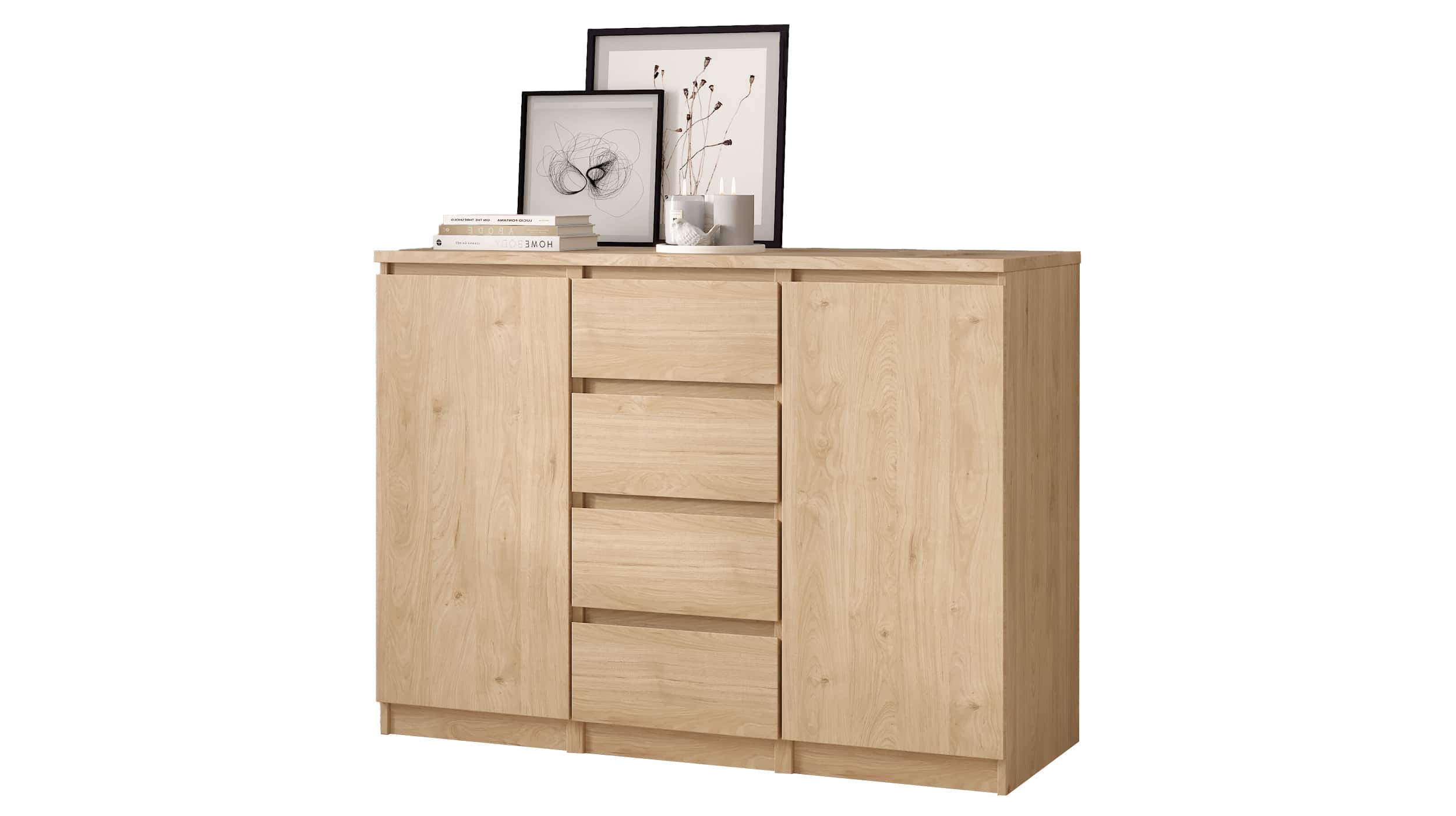 Sideboard mit 4 Schubladen Jackson Hickory 121 cm - NAIA 