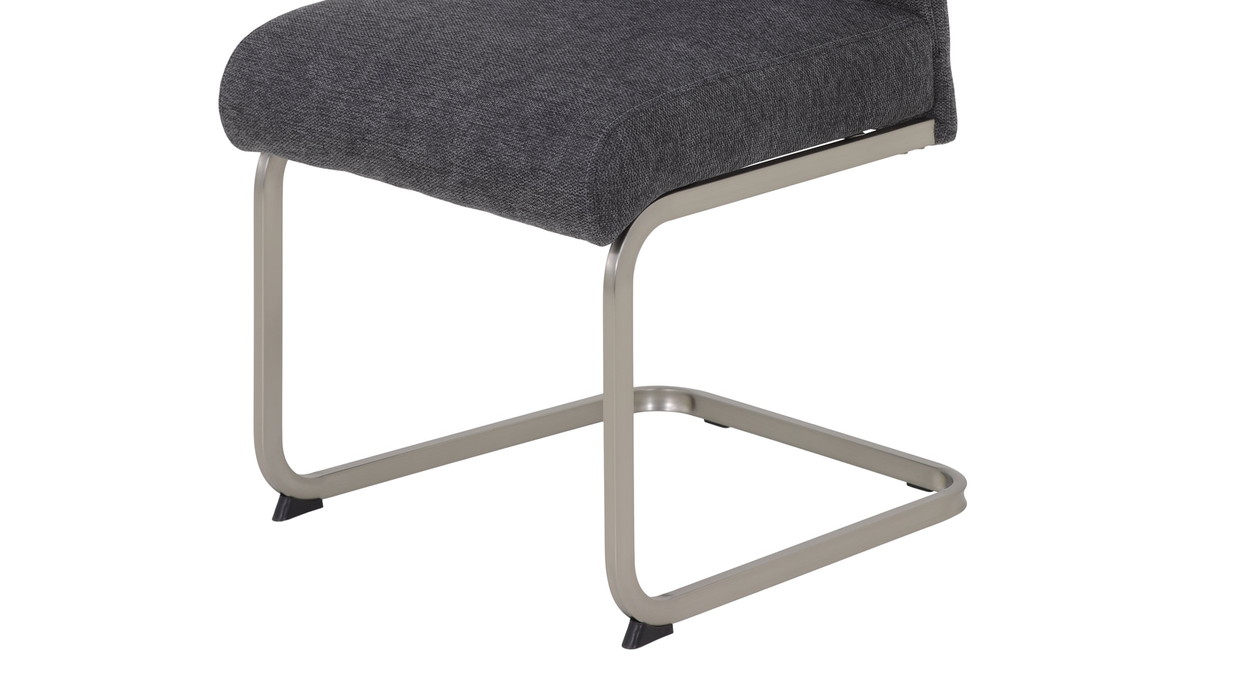 Schwingstuhl für Esszimmer anthrazit Webstoff - INES