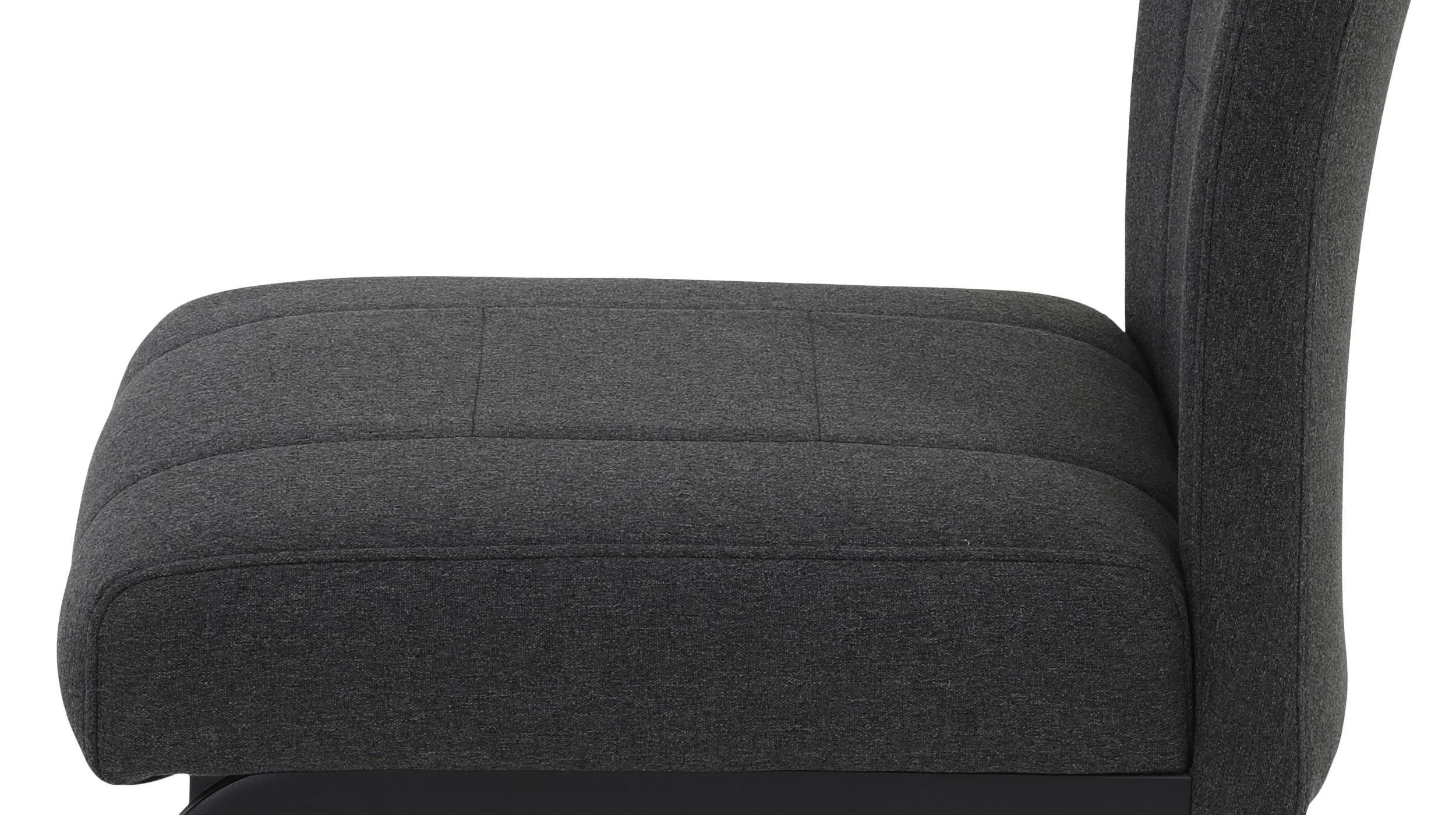 Schwingstuhl für Esszimmer anthrazit Webstoffbezug - BRINDISI