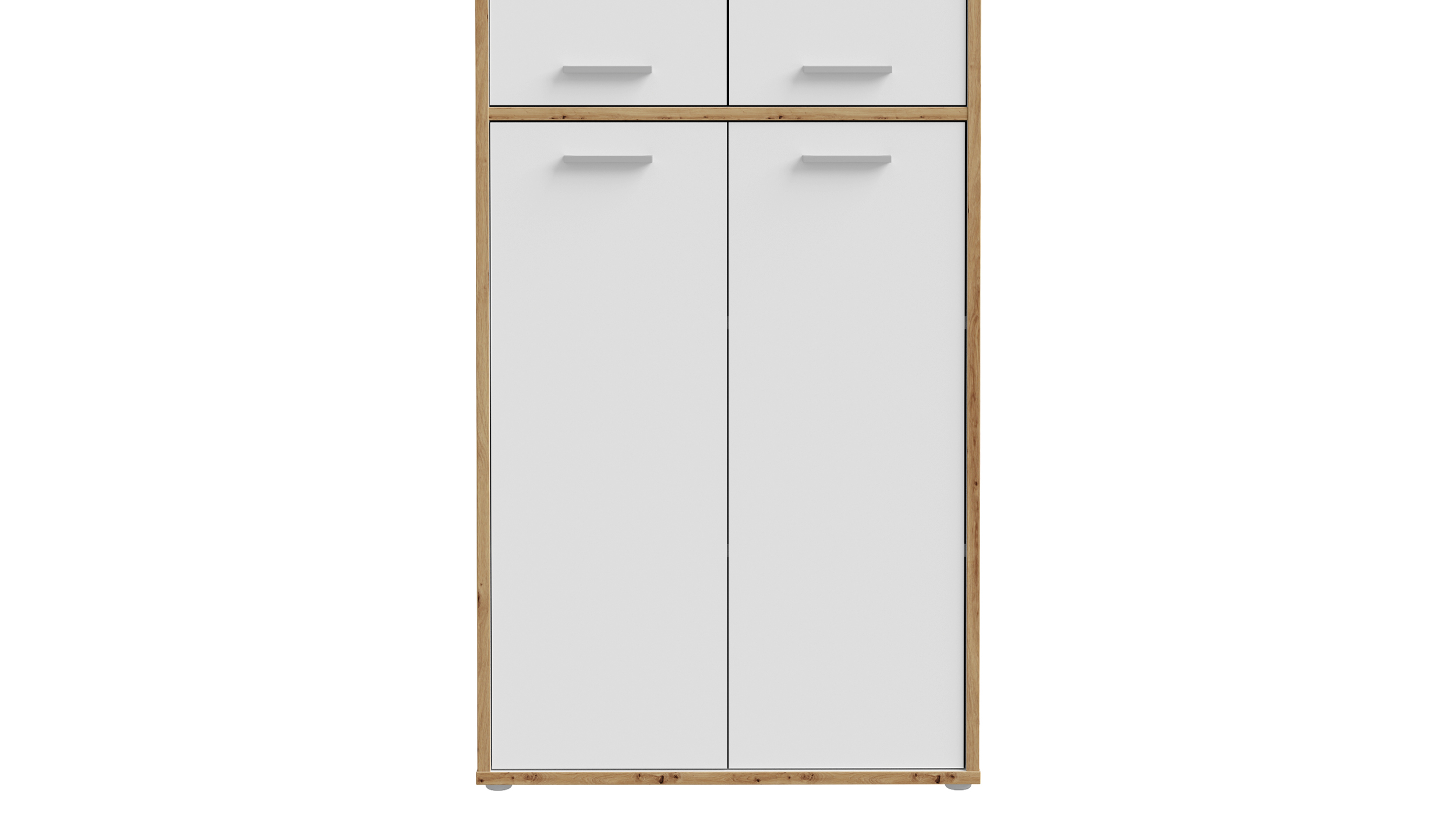 Mehrzweckschrank weiß - Artisan Eiche 226 cm - KEFLAVIK